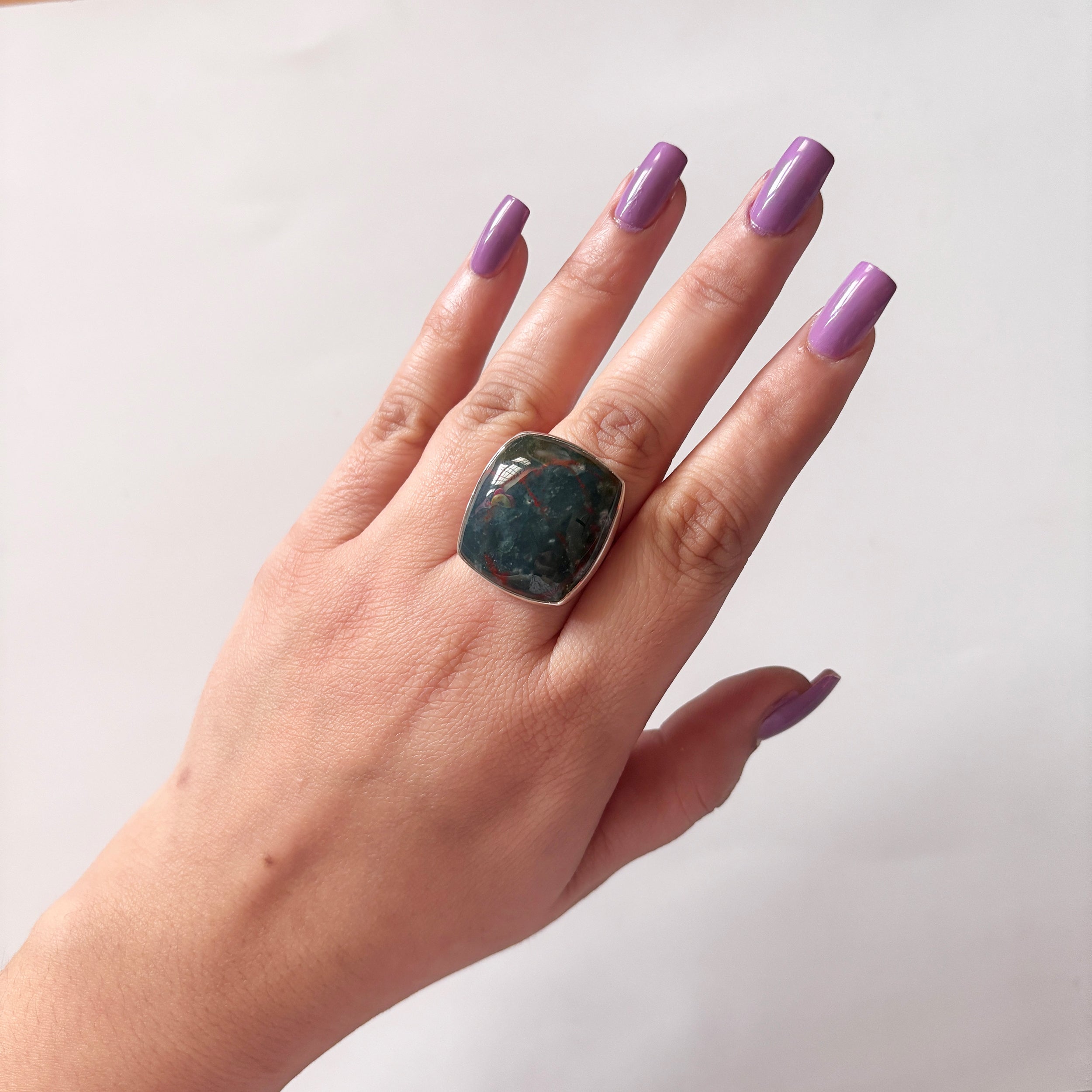Blood Stone Ring-(BDS-2-33)