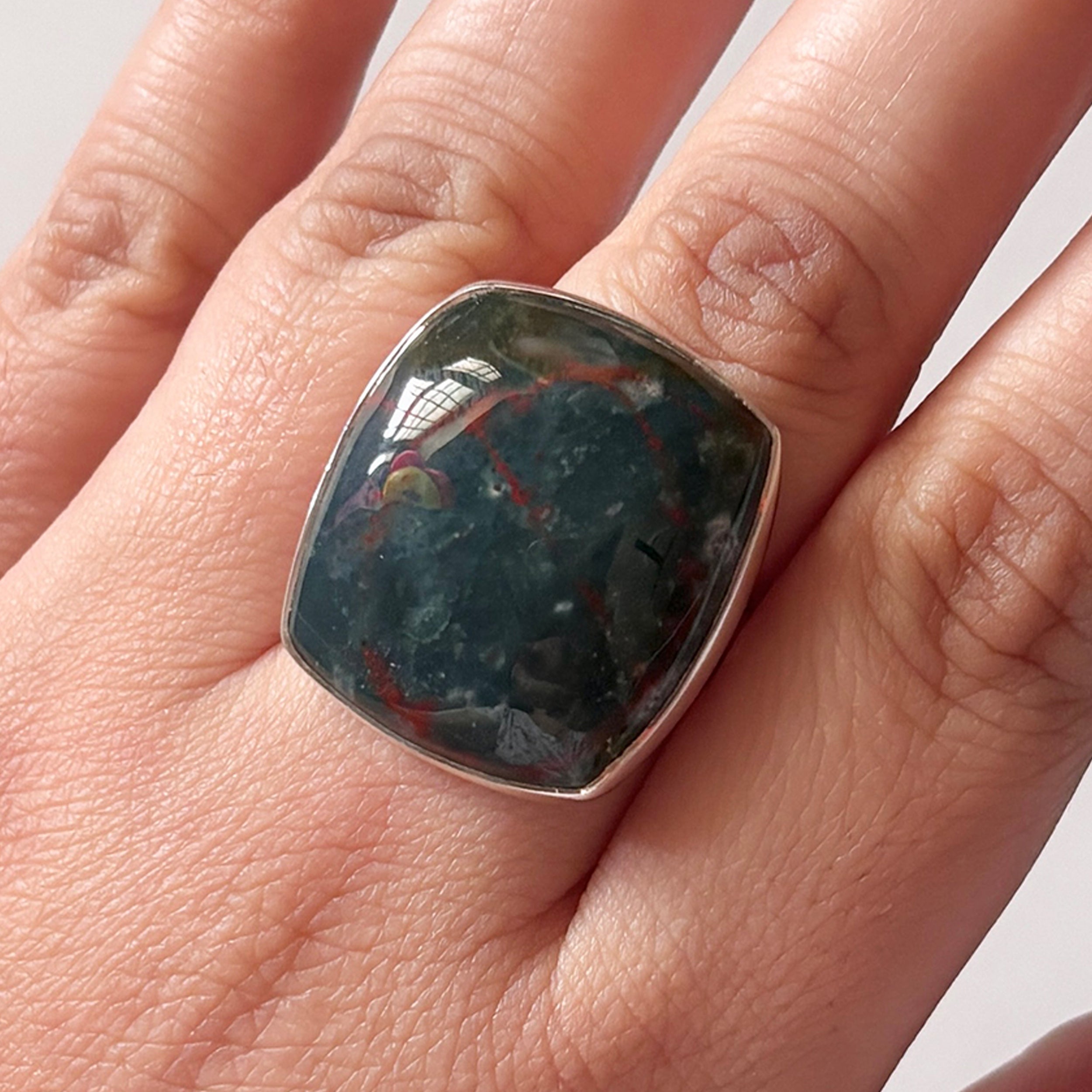 Blood Stone Ring-(BDS-2-33)