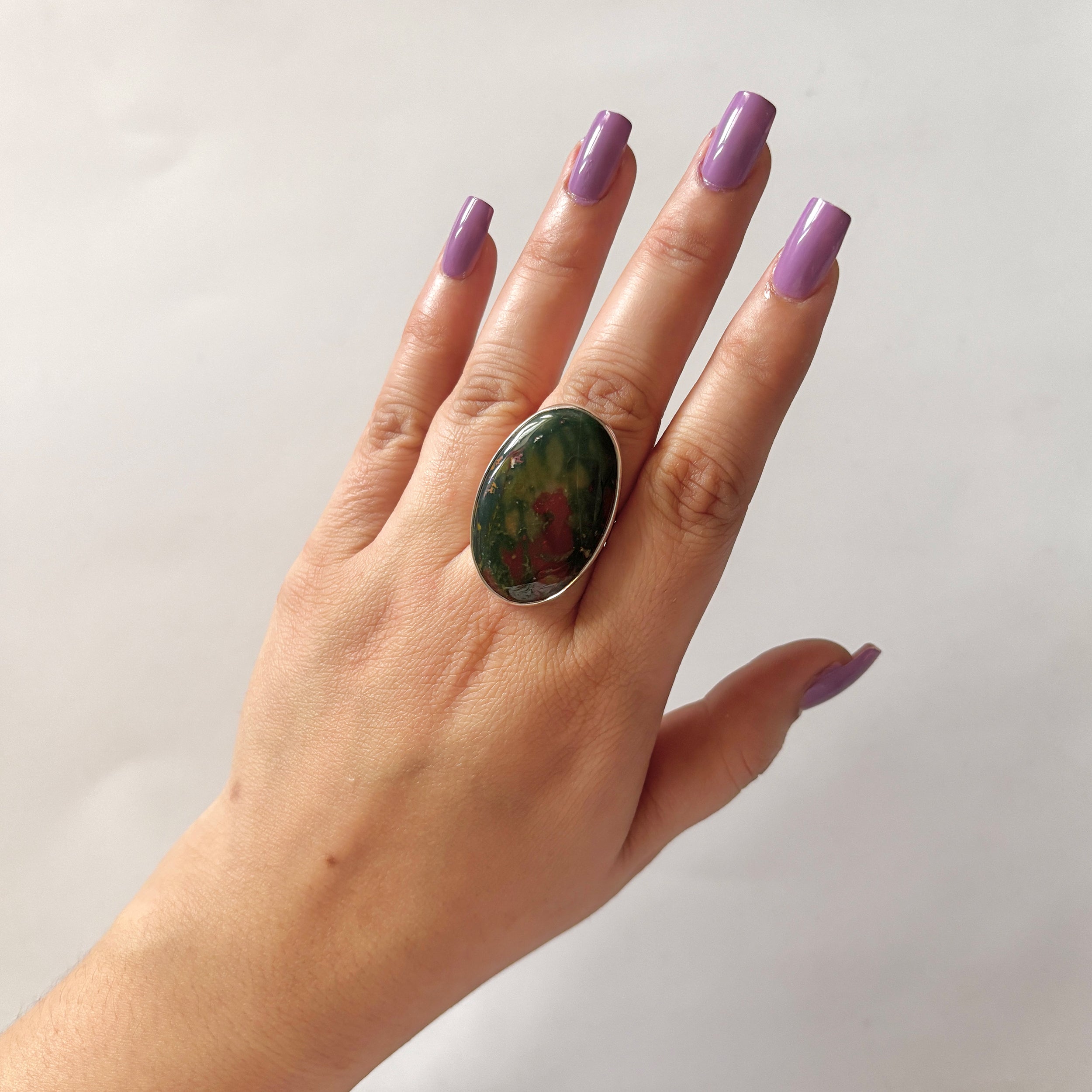 Blood Stone Ring-(BDS-2-35)