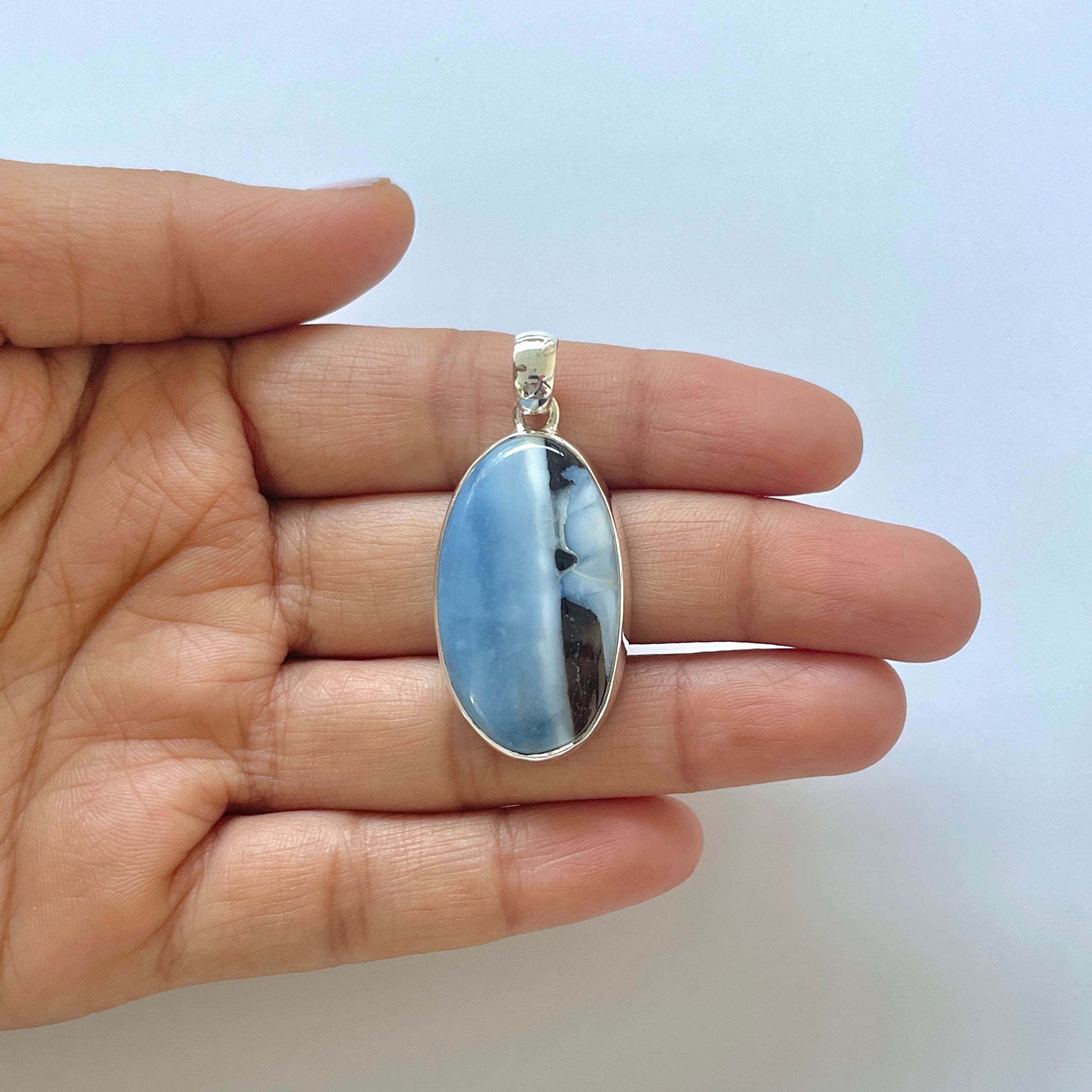 Blue Opal Pendant-(BLO-1-3)
