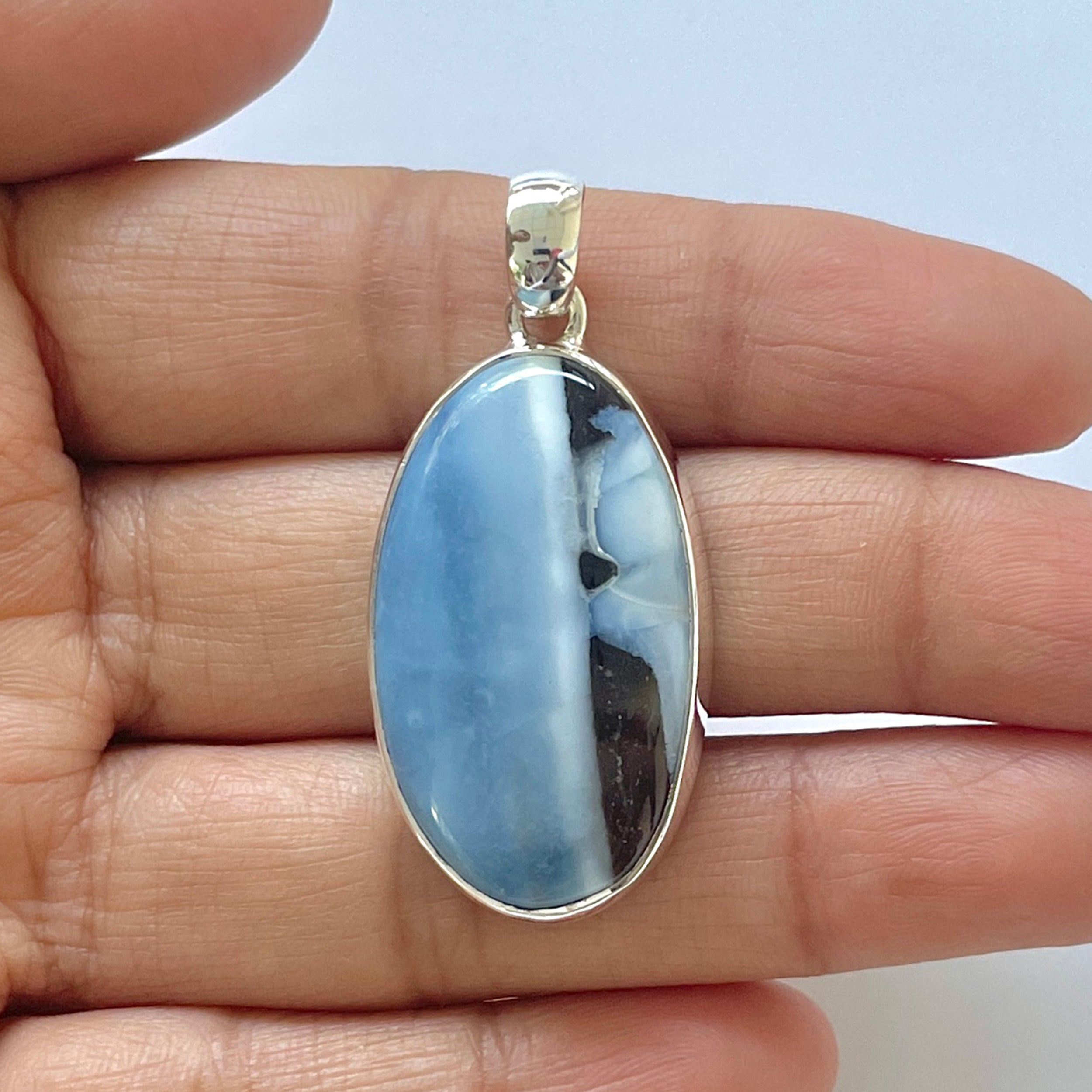 Blue Opal Pendant-(BLO-1-3)