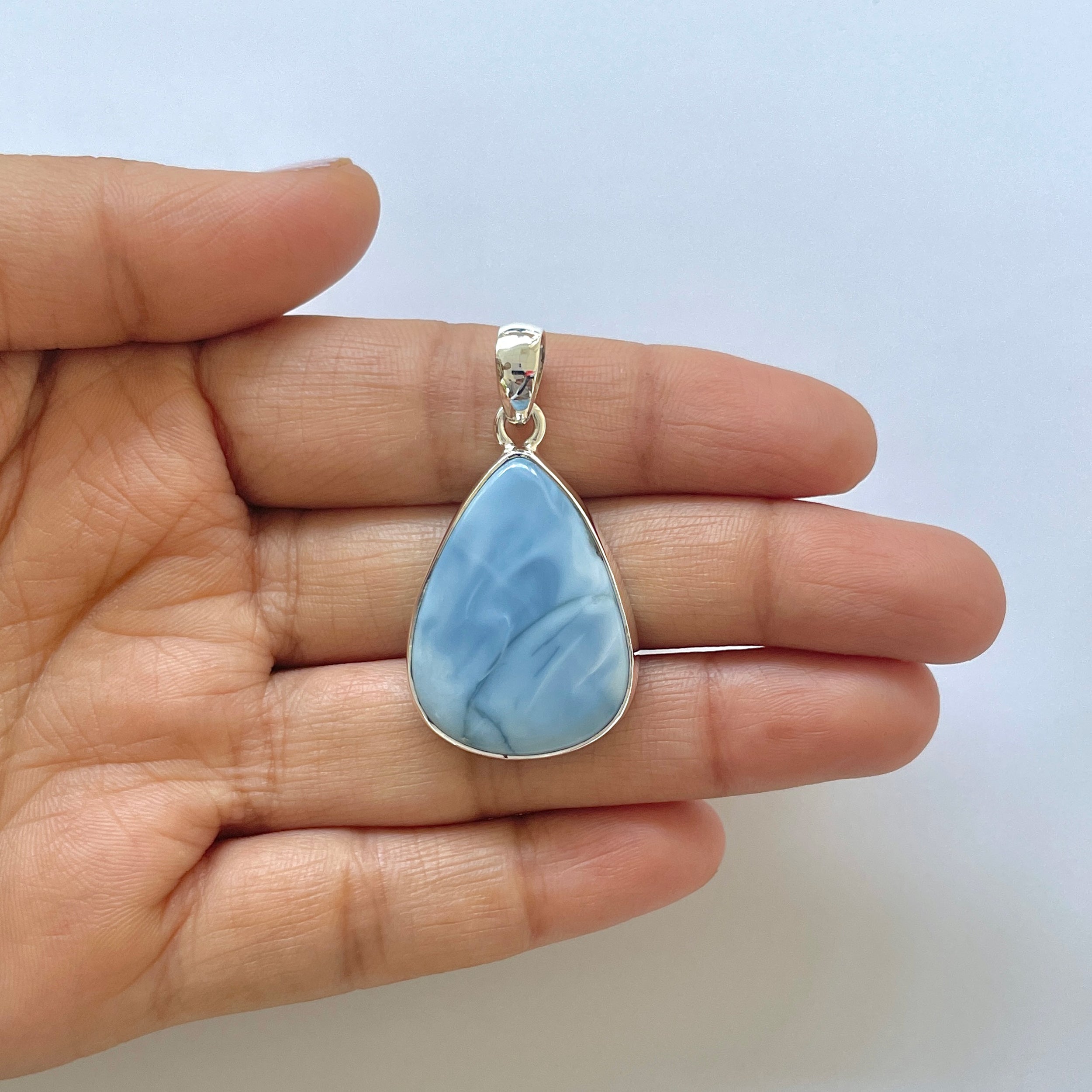 Blue Opal Pendant-(BLO-1-30)