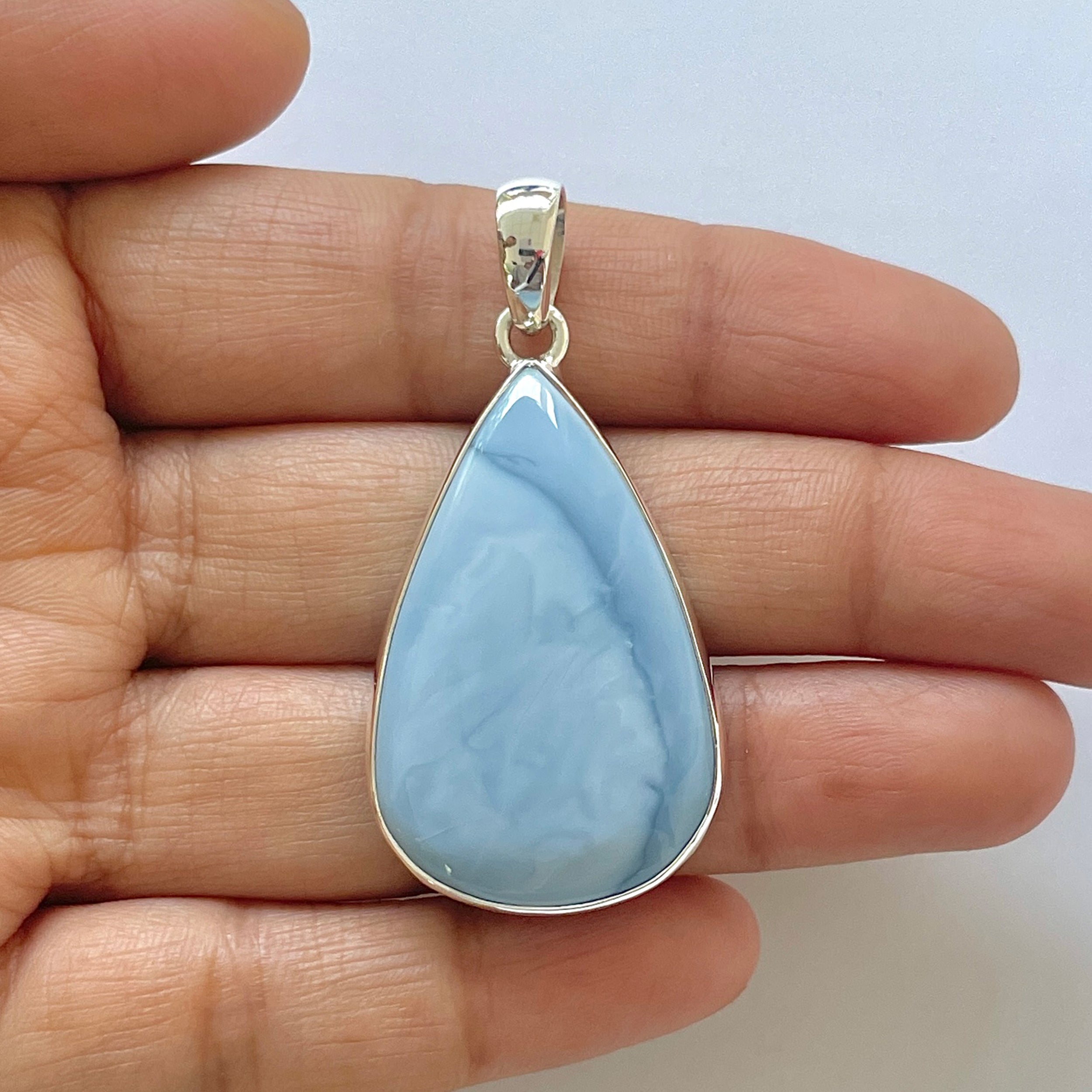 Blue Opal Pendant-(BLO-1-37)