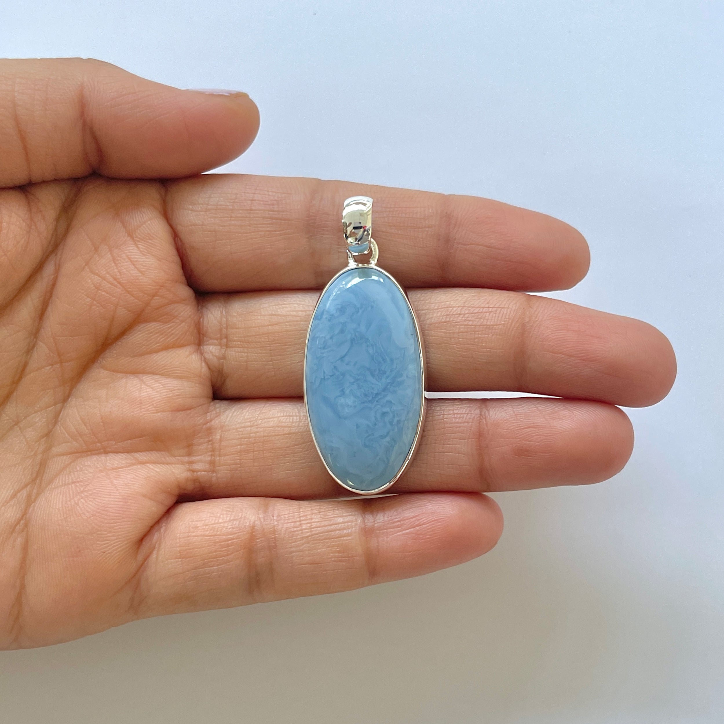 Blue Opal Pendant-(BLO-1-43)