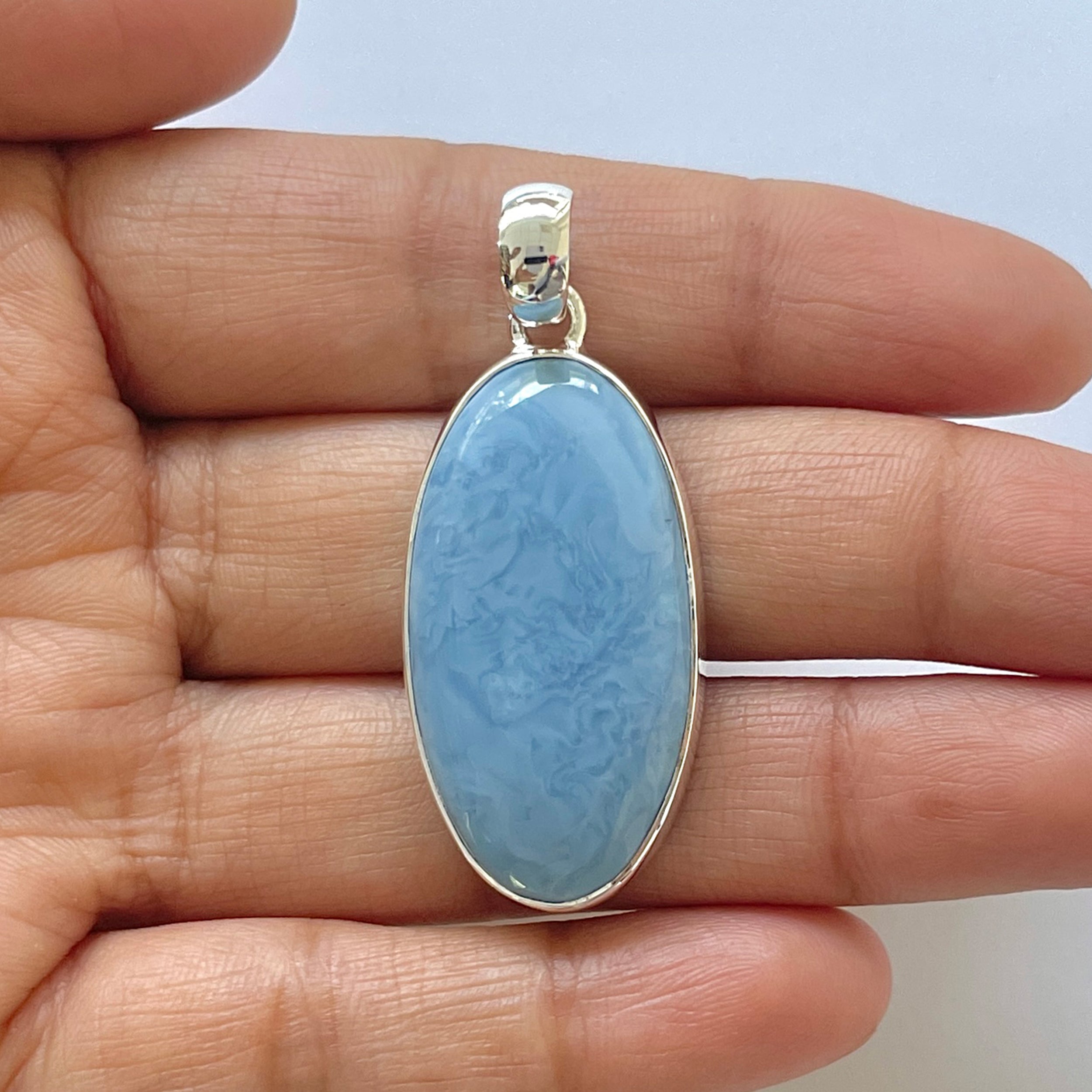 Blue Opal Pendant-(BLO-1-43)