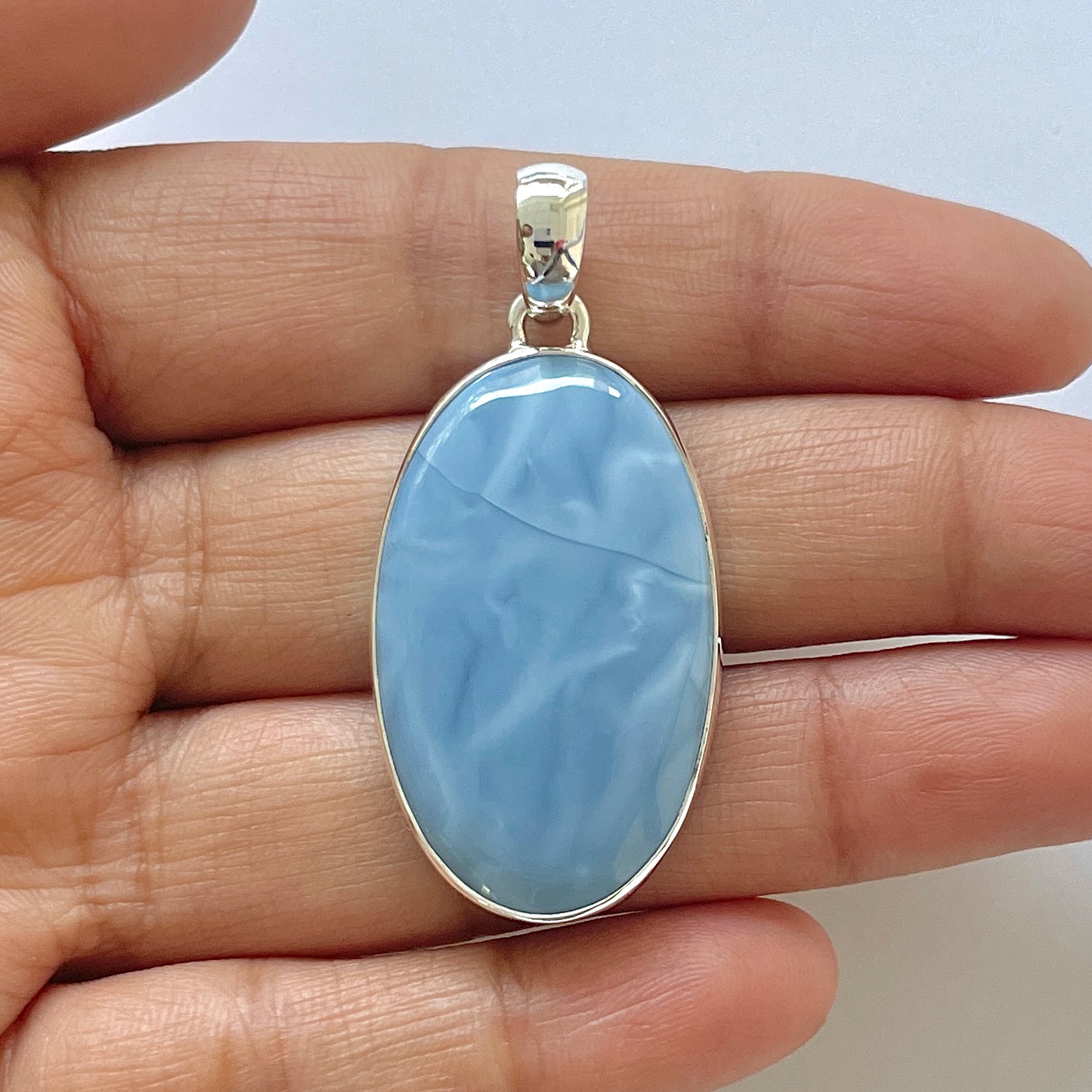 Blue Opal Pendant-(BLO-1-46)