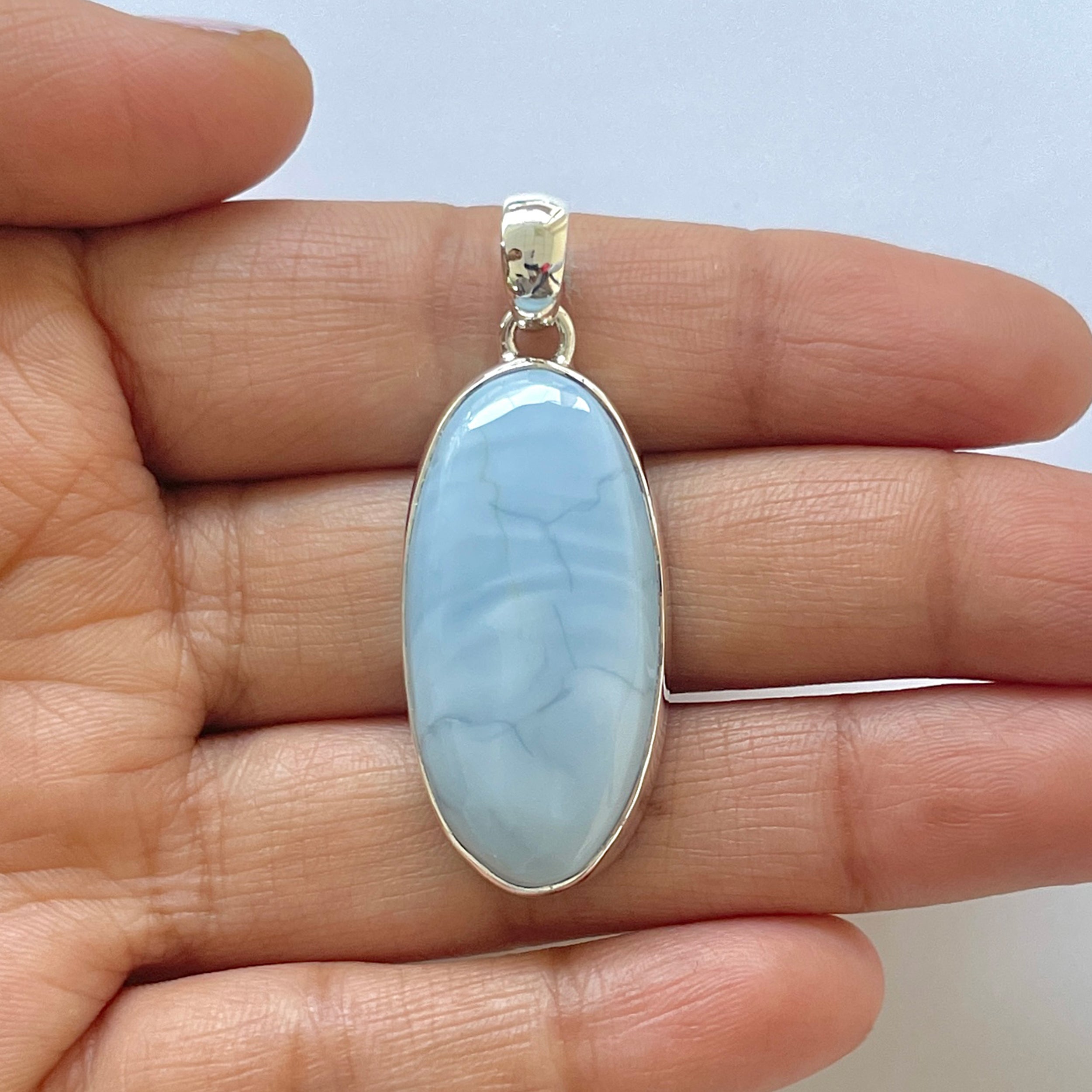 Blue Opal Pendant-(BLO-1-47)