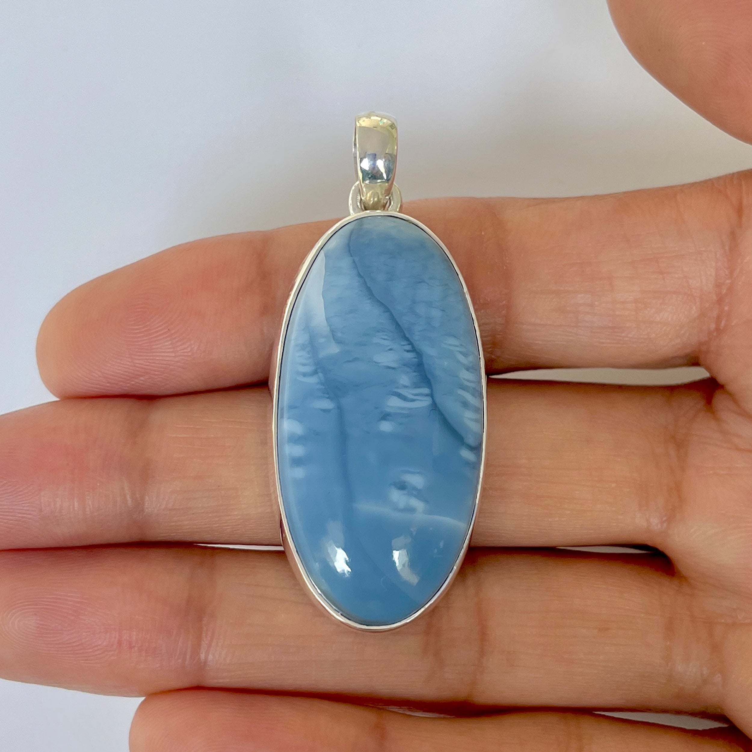 Blue Opal Pendant-(BLO-1-51)
