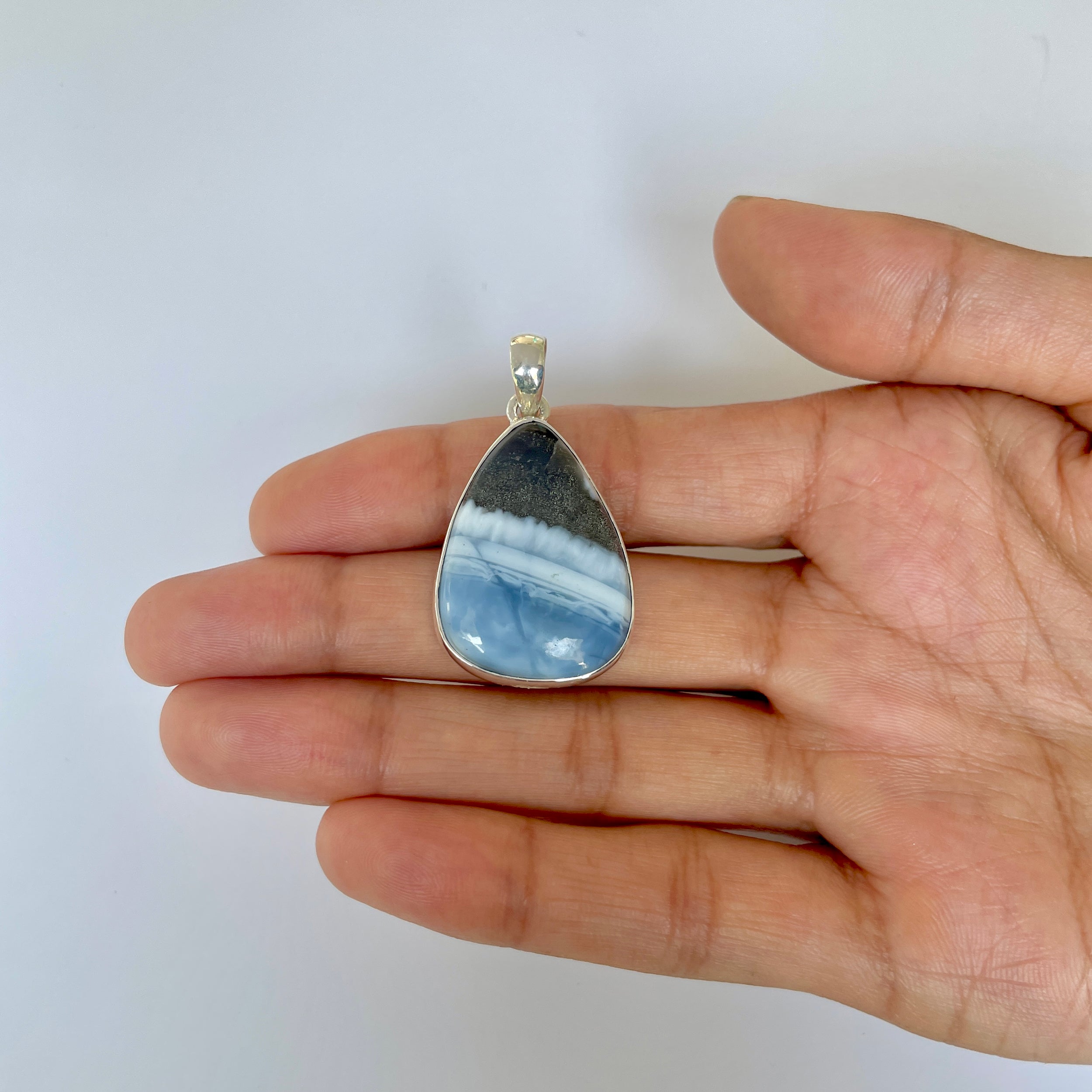Blue Opal Pendant-(BLO-1-52)