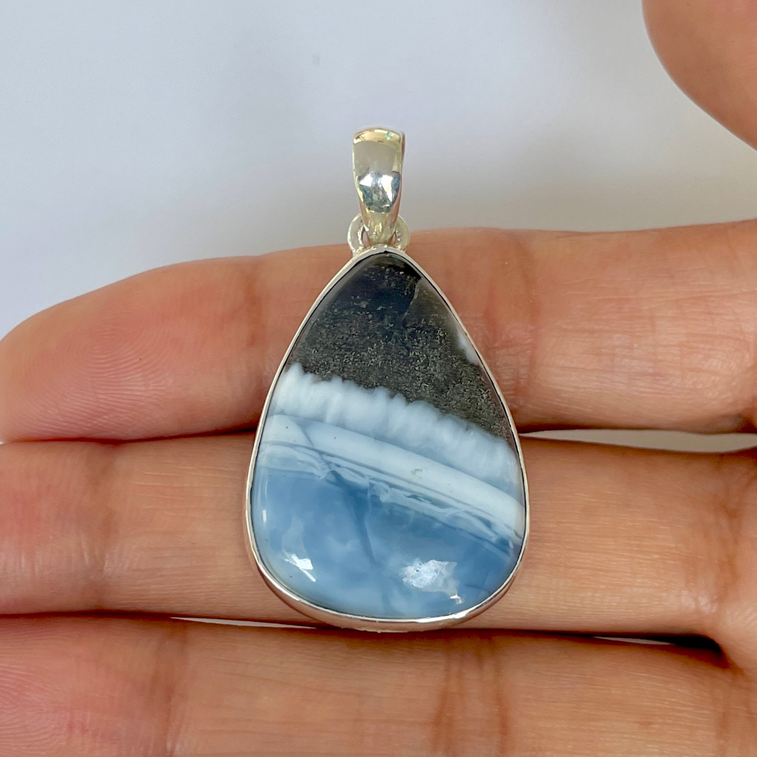 Blue Opal Pendant-(BLO-1-52)