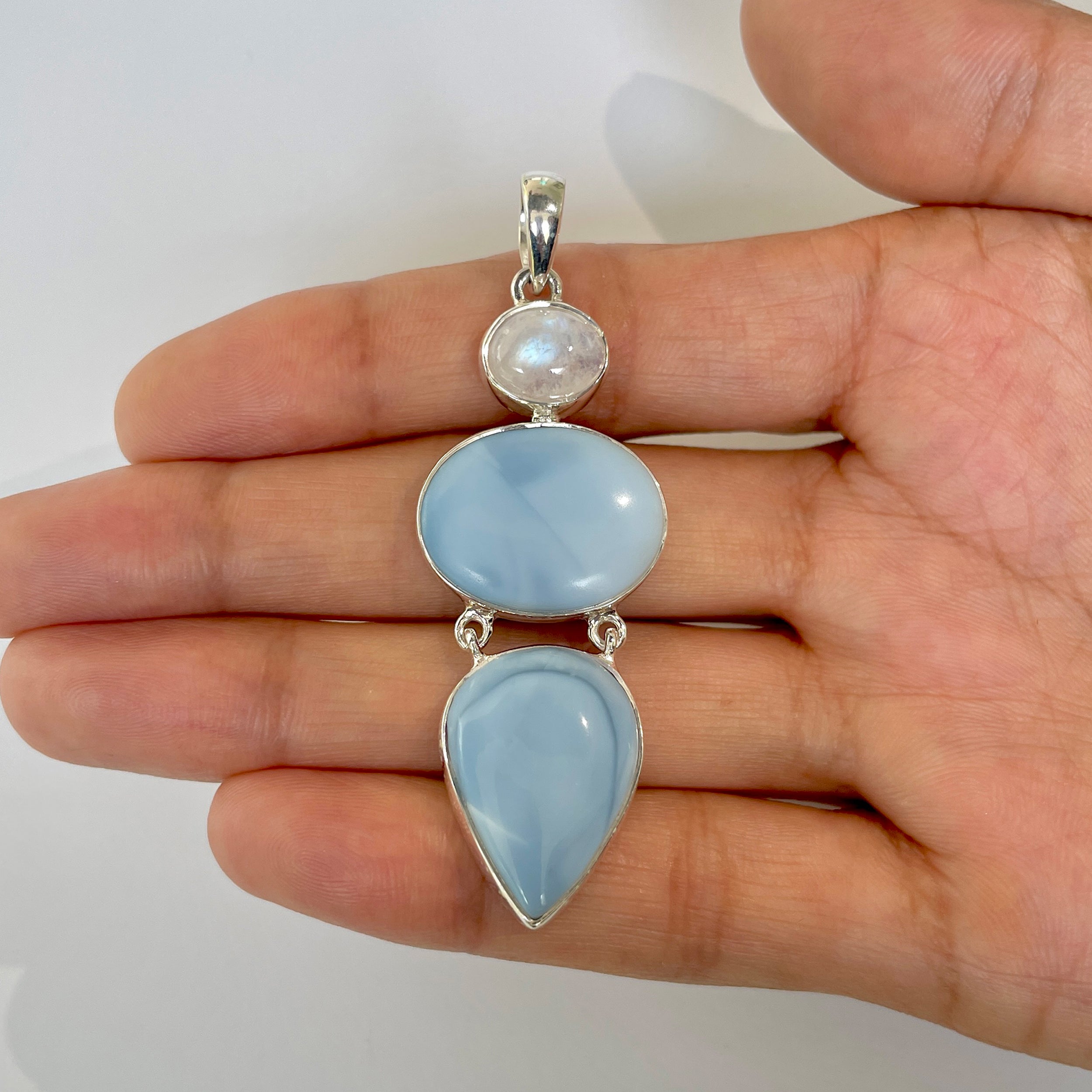 Blue Opal Pendant-(BLO-1-55)