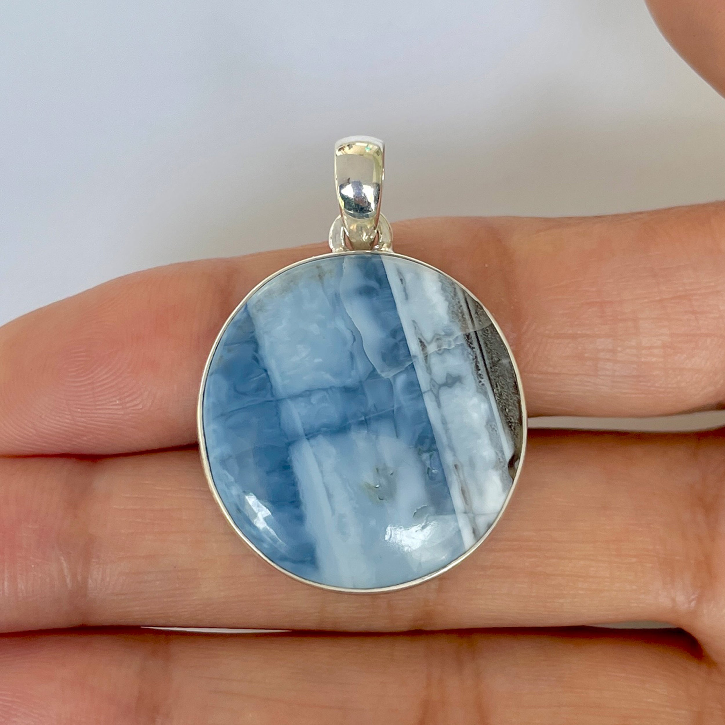 Blue Opal Pendant-(BLO-1-58)