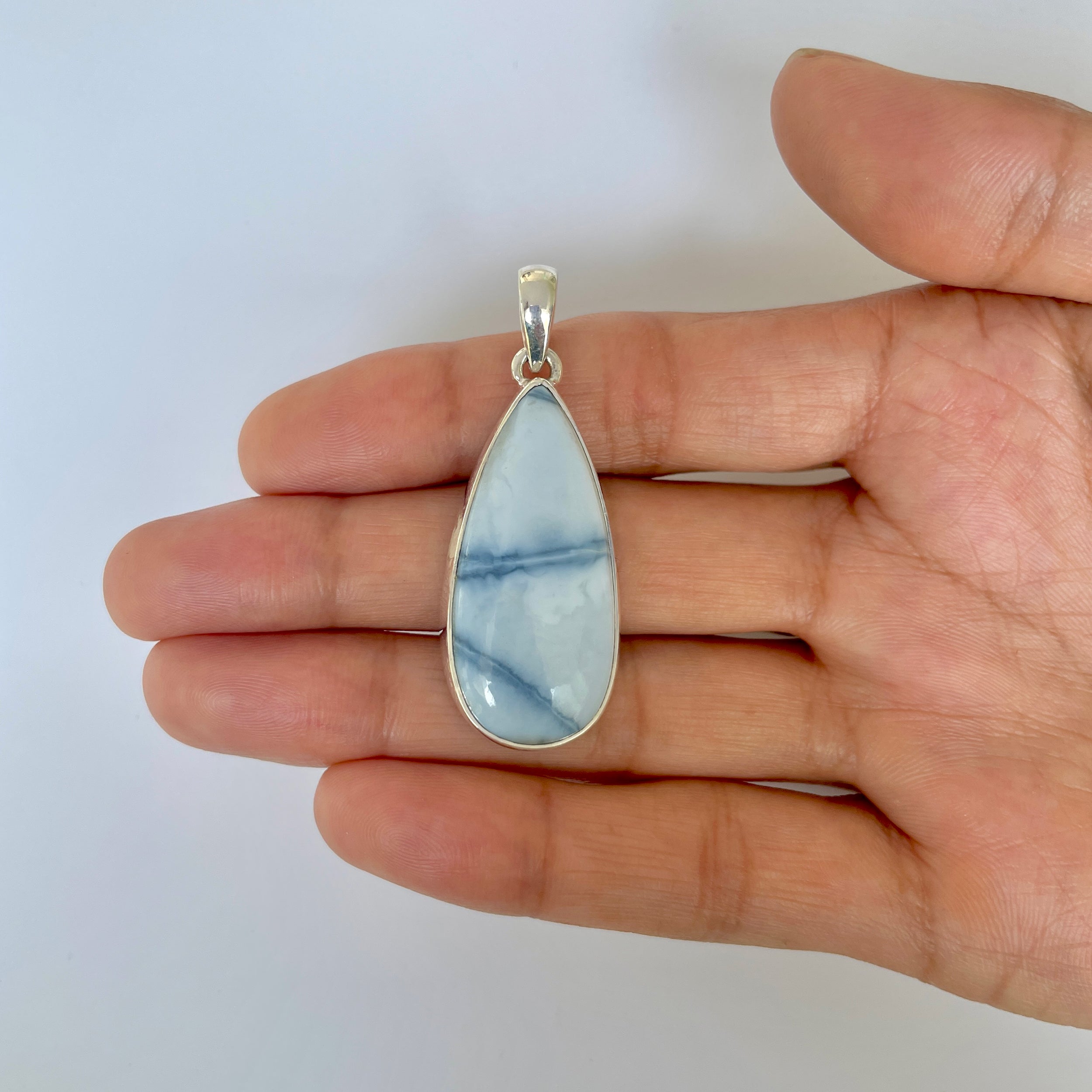 Blue Opal Pendant-(BLO-1-59)