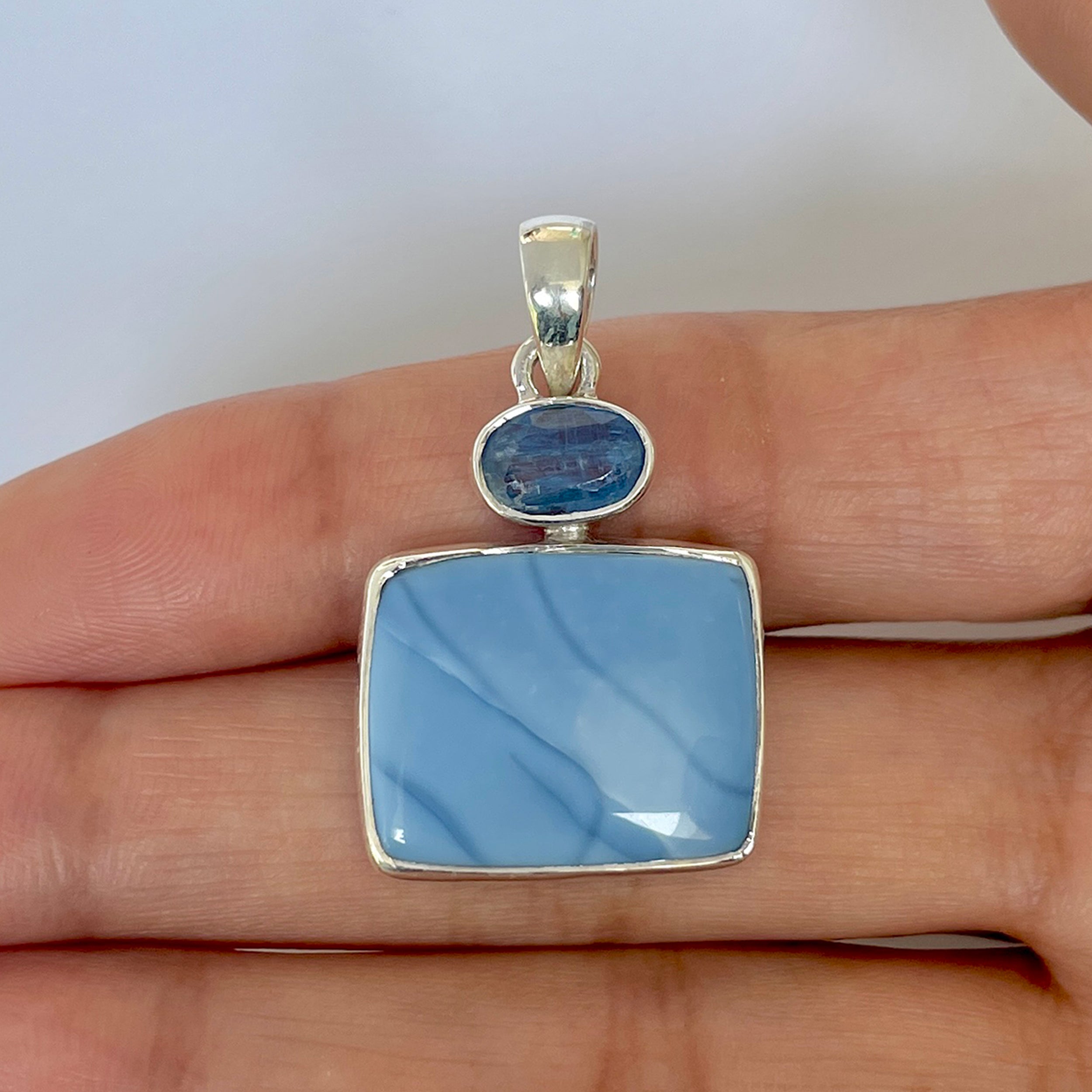 Blue Opal Pendant-(BLO-1-64)
