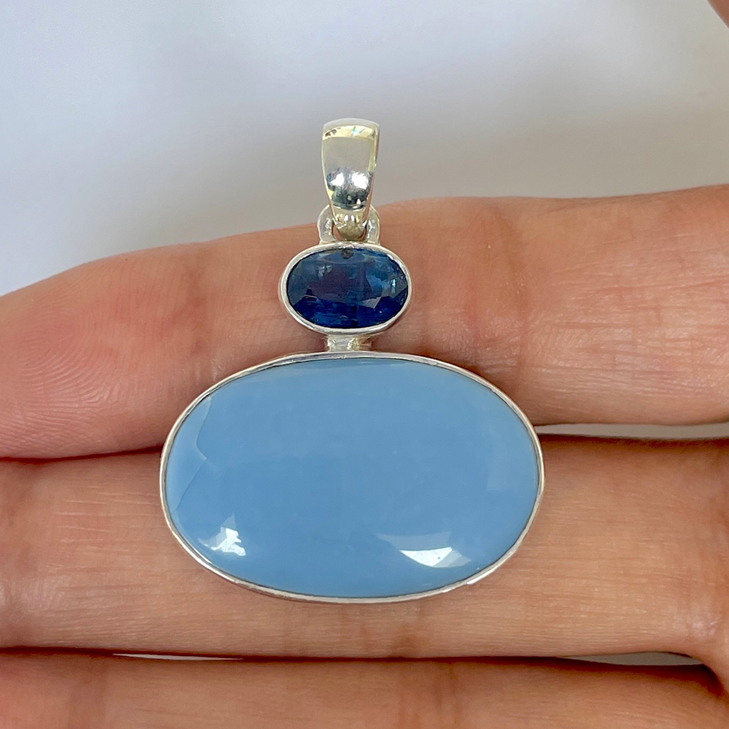 Blue Opal Pendant-(BLO-1-66)