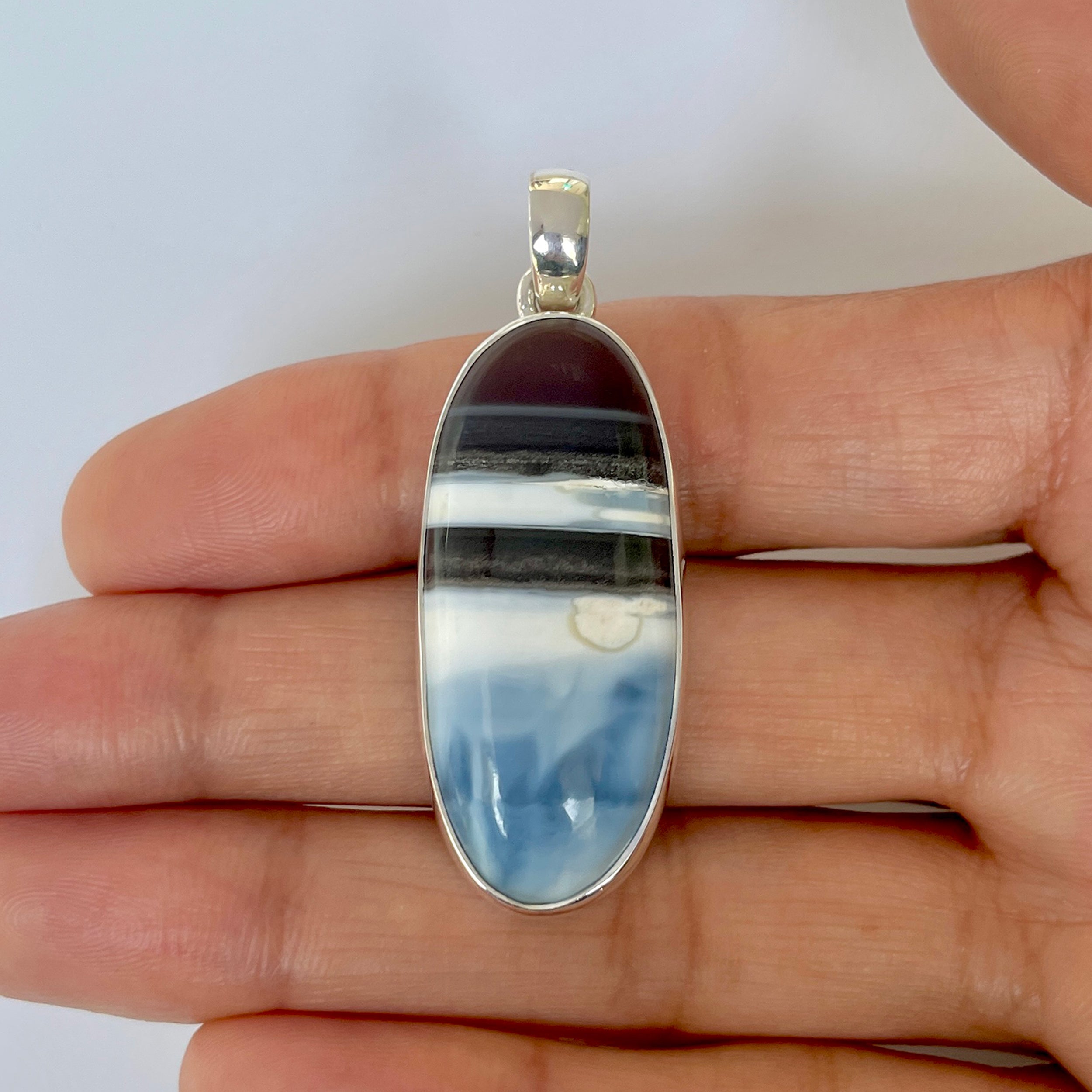 Blue Opal Pendant-(BLO-1-75)