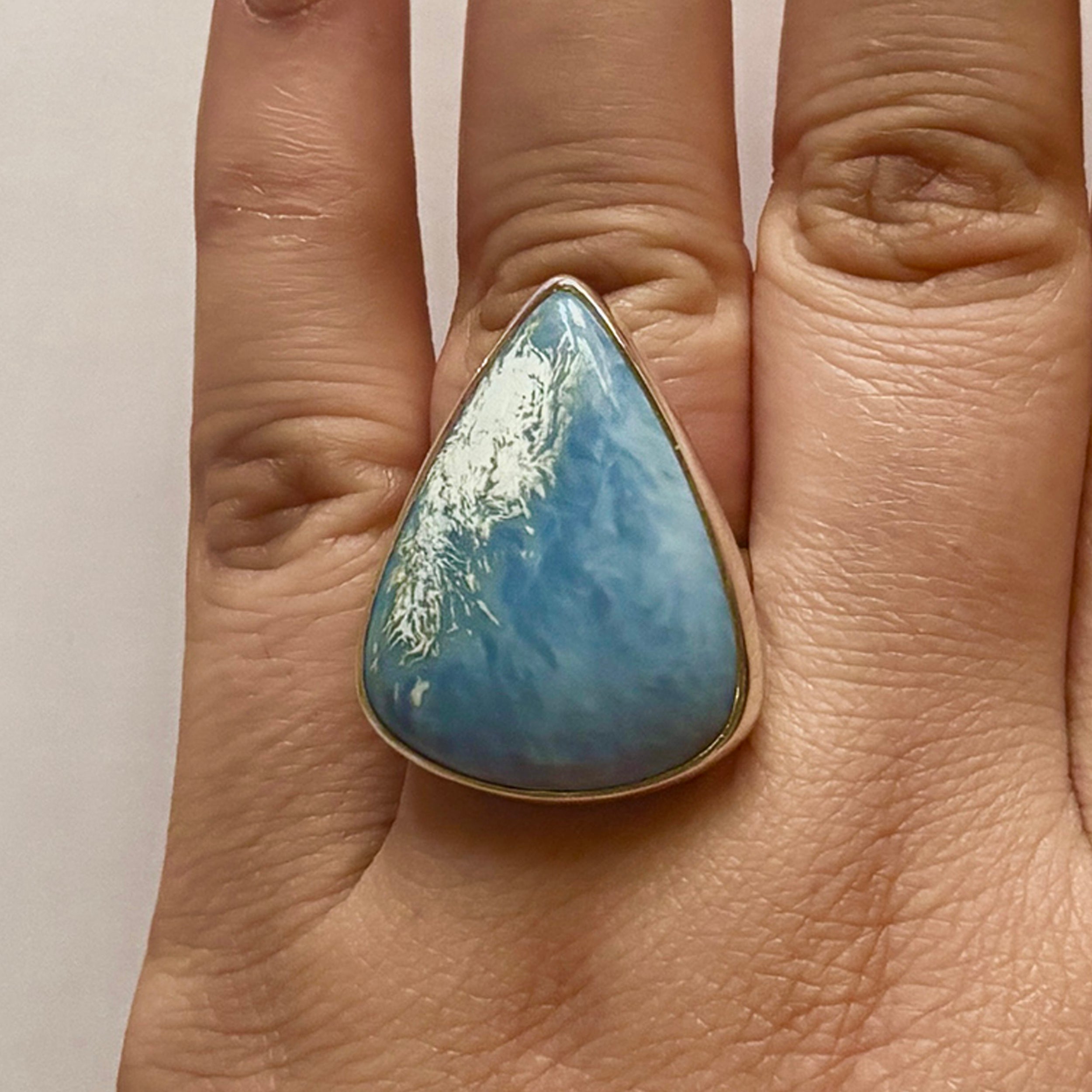 Blue Opal Ring-(BLO-2-1)