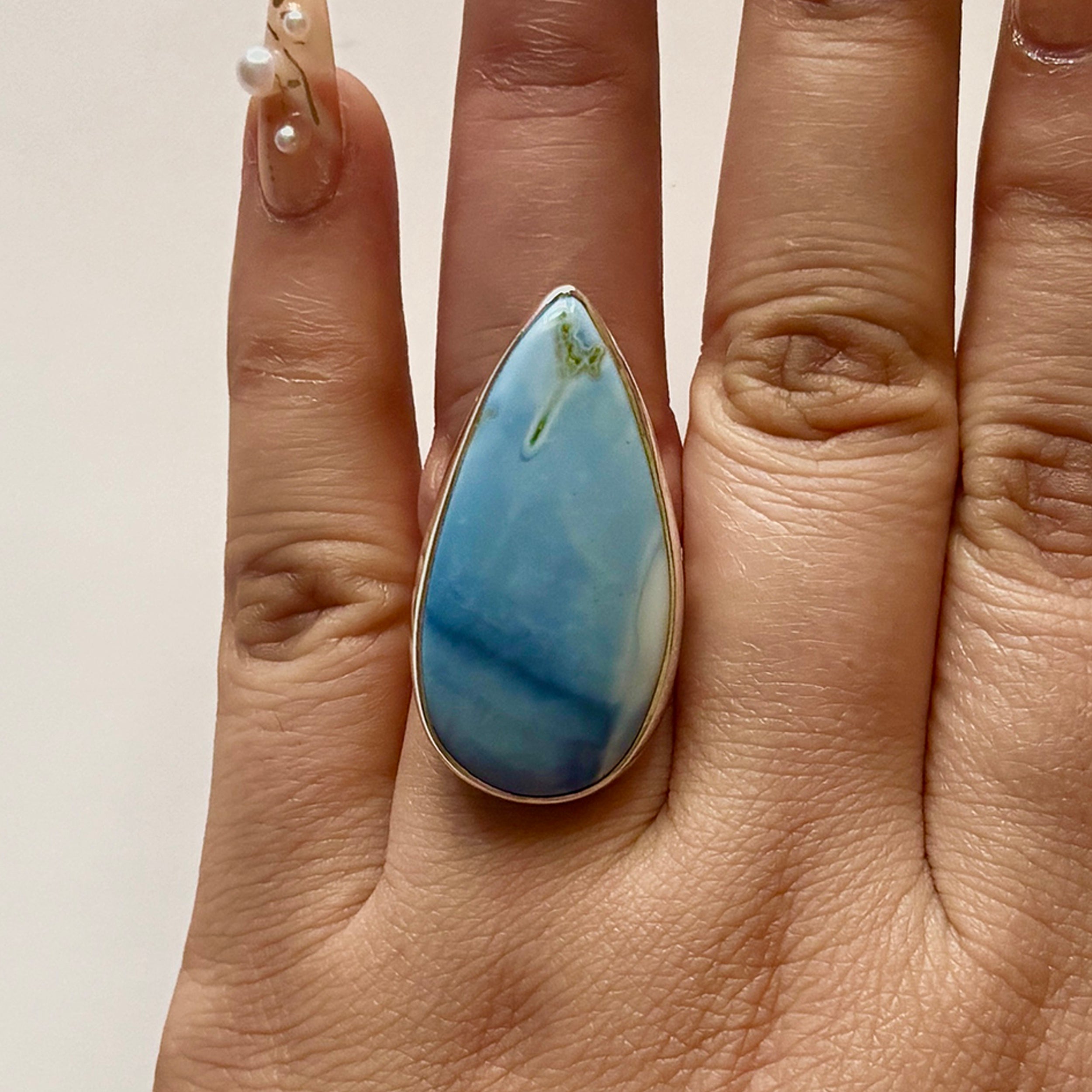 Blue Opal Ring-(BLO-2-10)