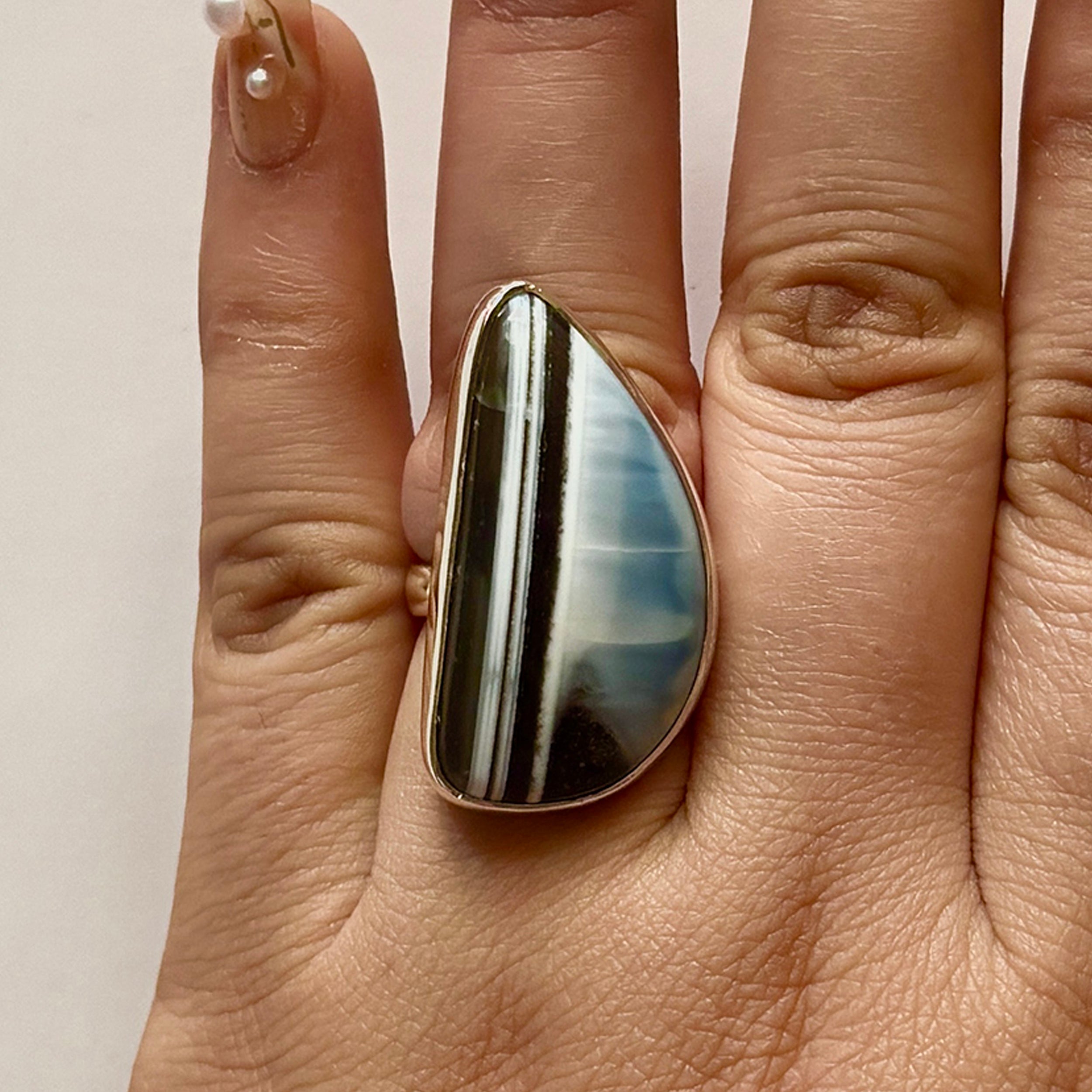 Blue Opal Ring-(BLO-2-12)