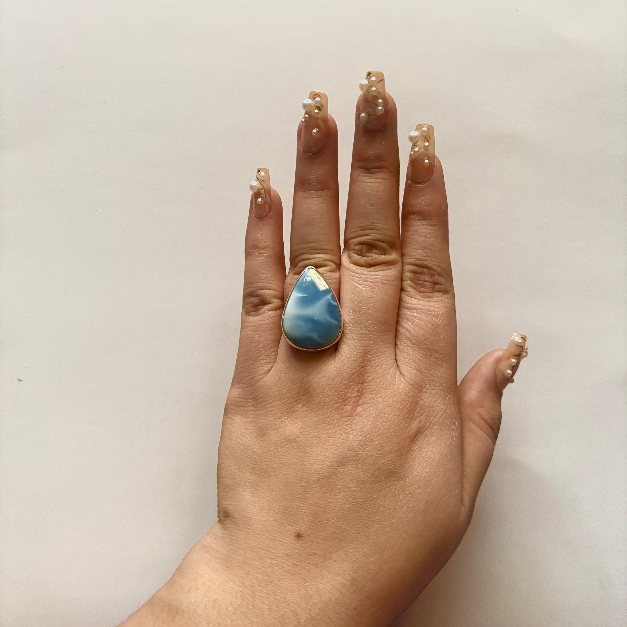 Blue Opal Ring-(BLO-2-15)