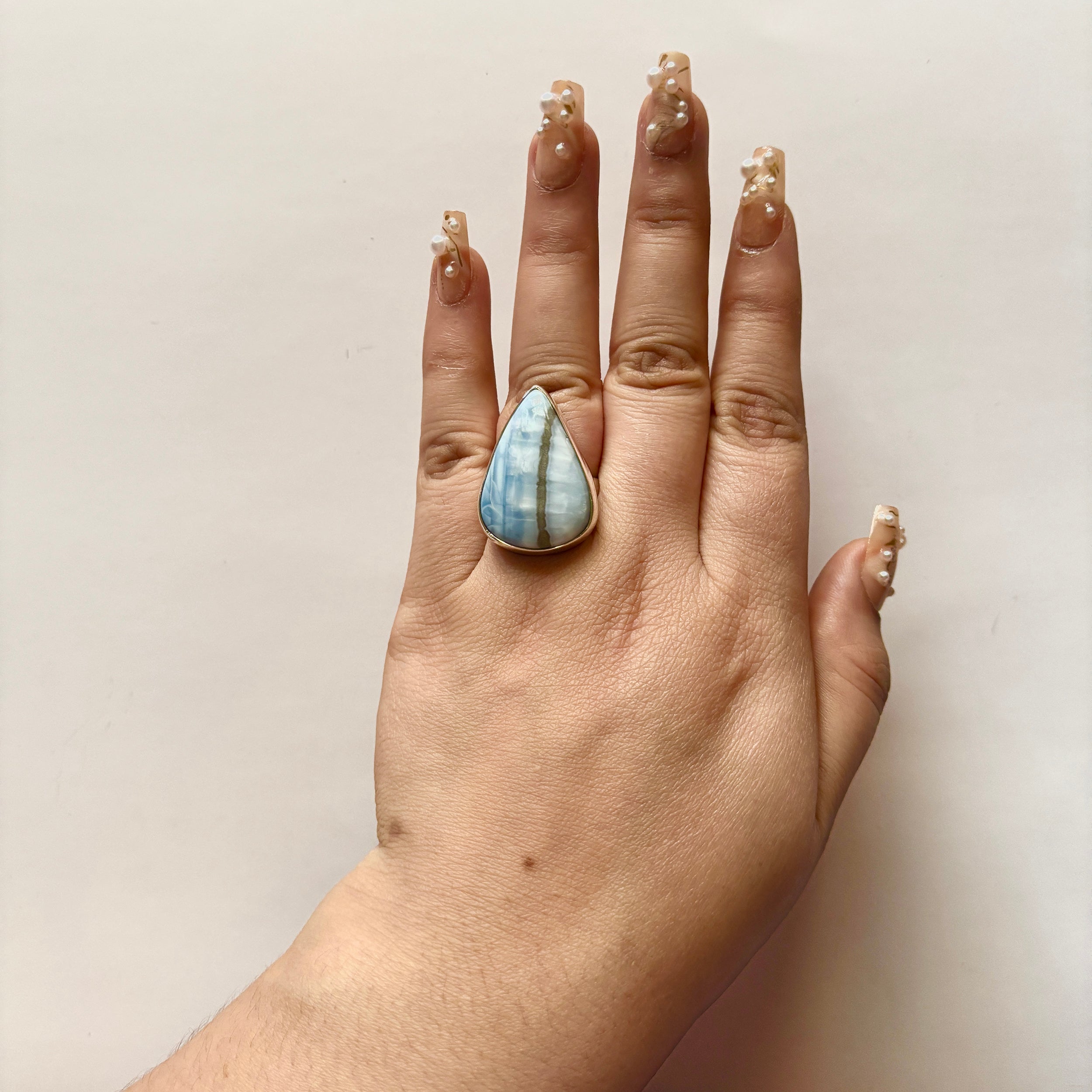 Blue Opal Ring-(BLO-2-17)