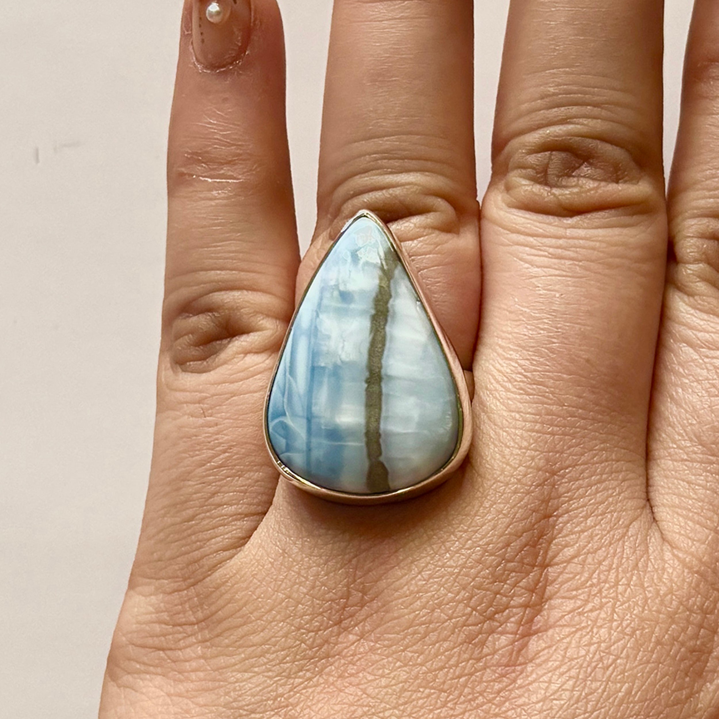 Blue Opal Ring-(BLO-2-17)