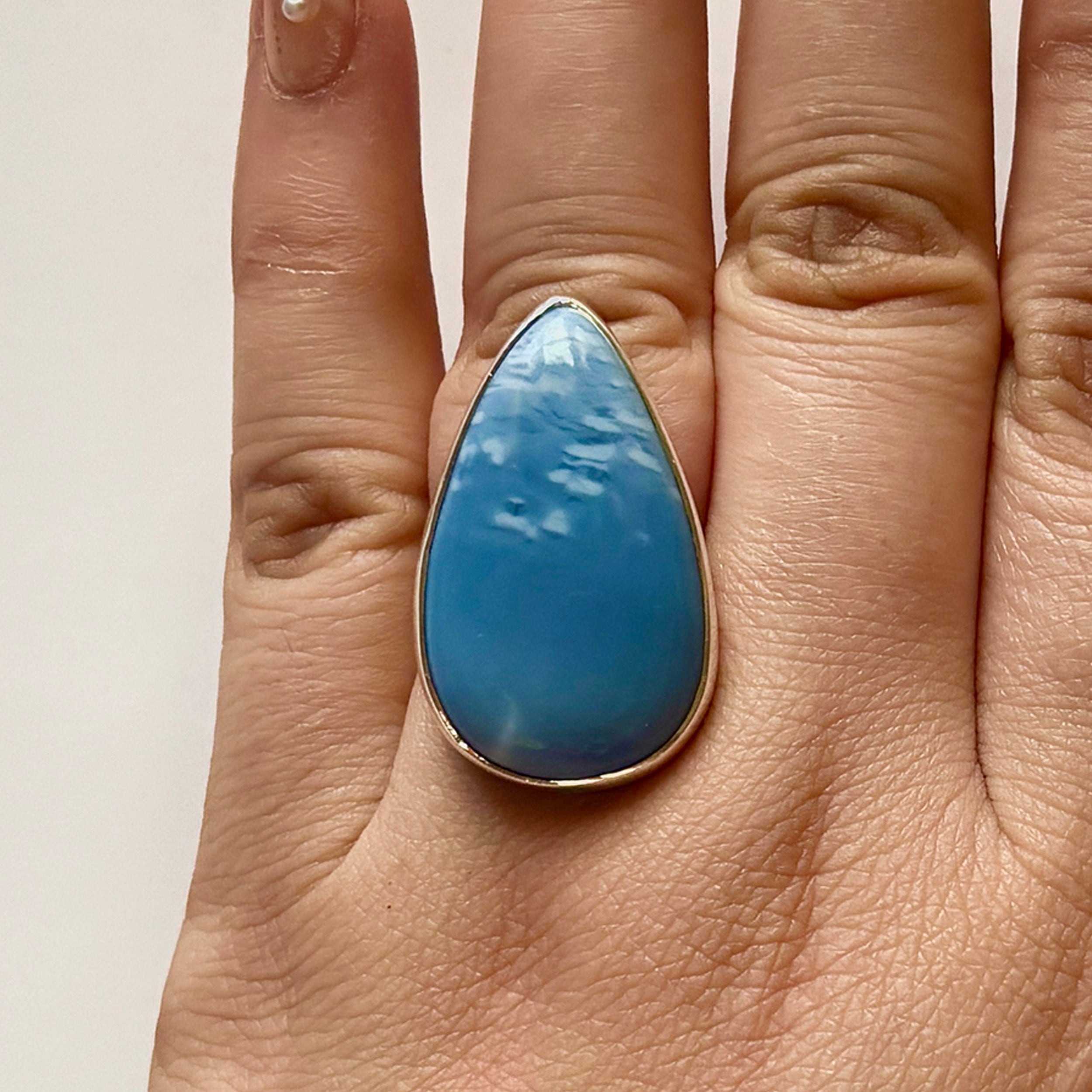 Blue Opal Ring-(BLO-2-18)