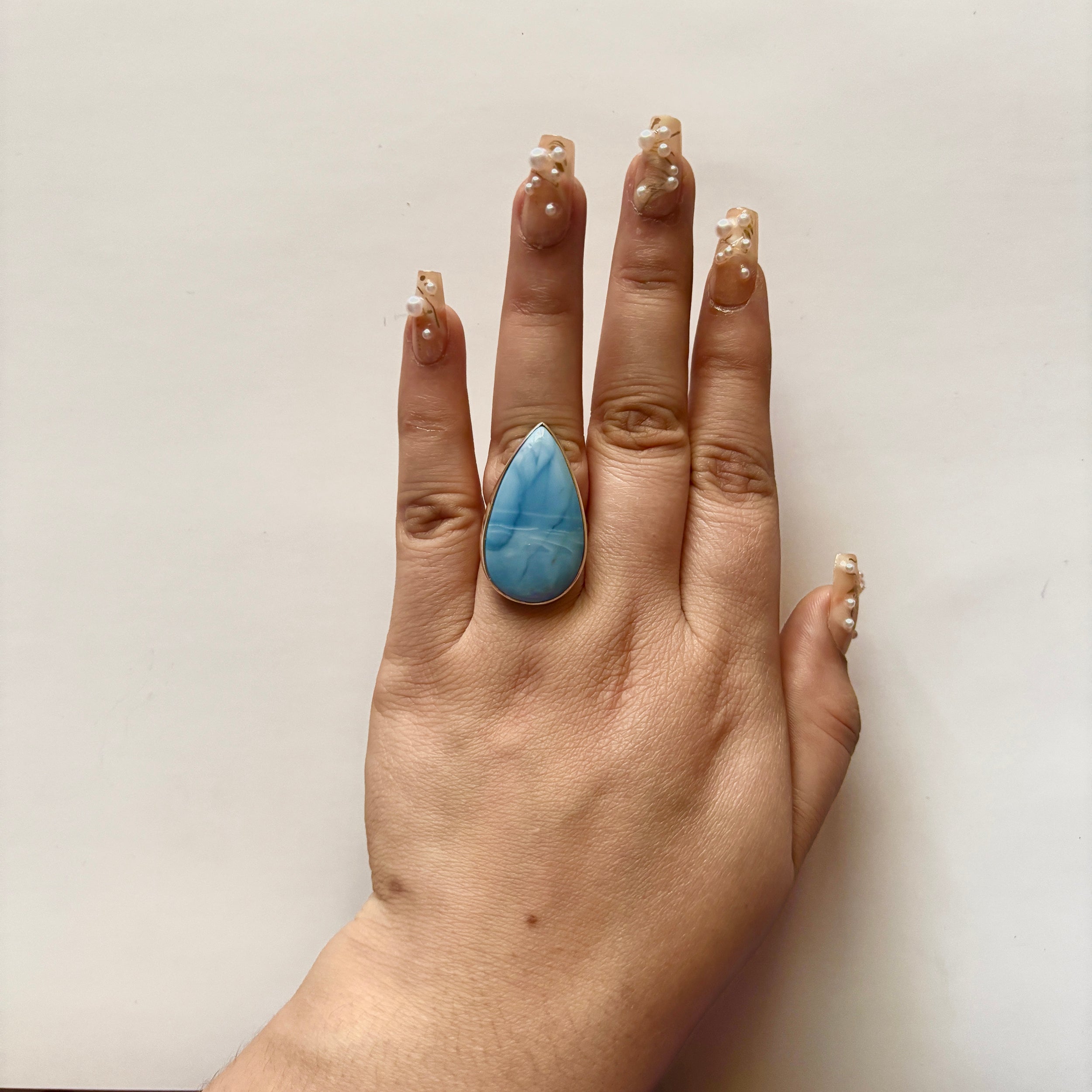 Blue Opal Ring-(BLO-2-19)