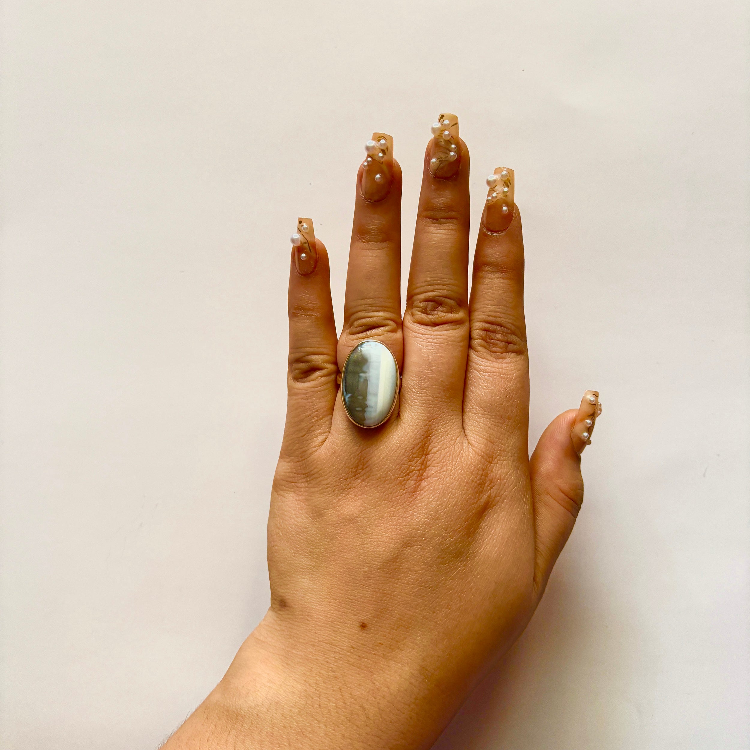 Blue Opal Ring-(BLO-2-3)