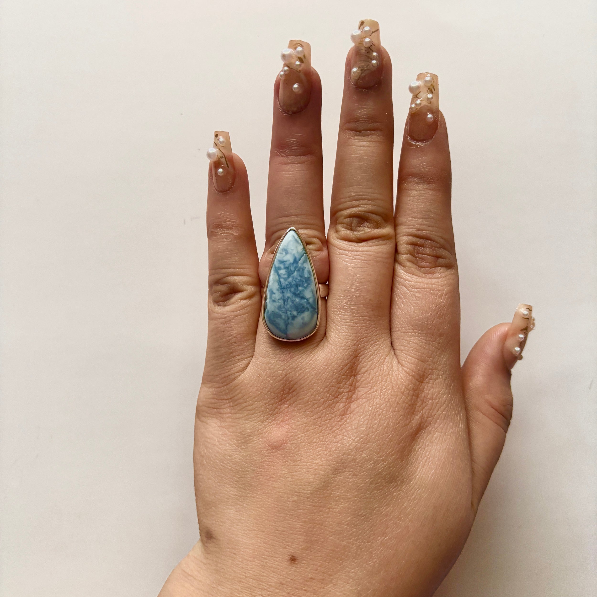 Blue Opal Ring-(BLO-2-4)