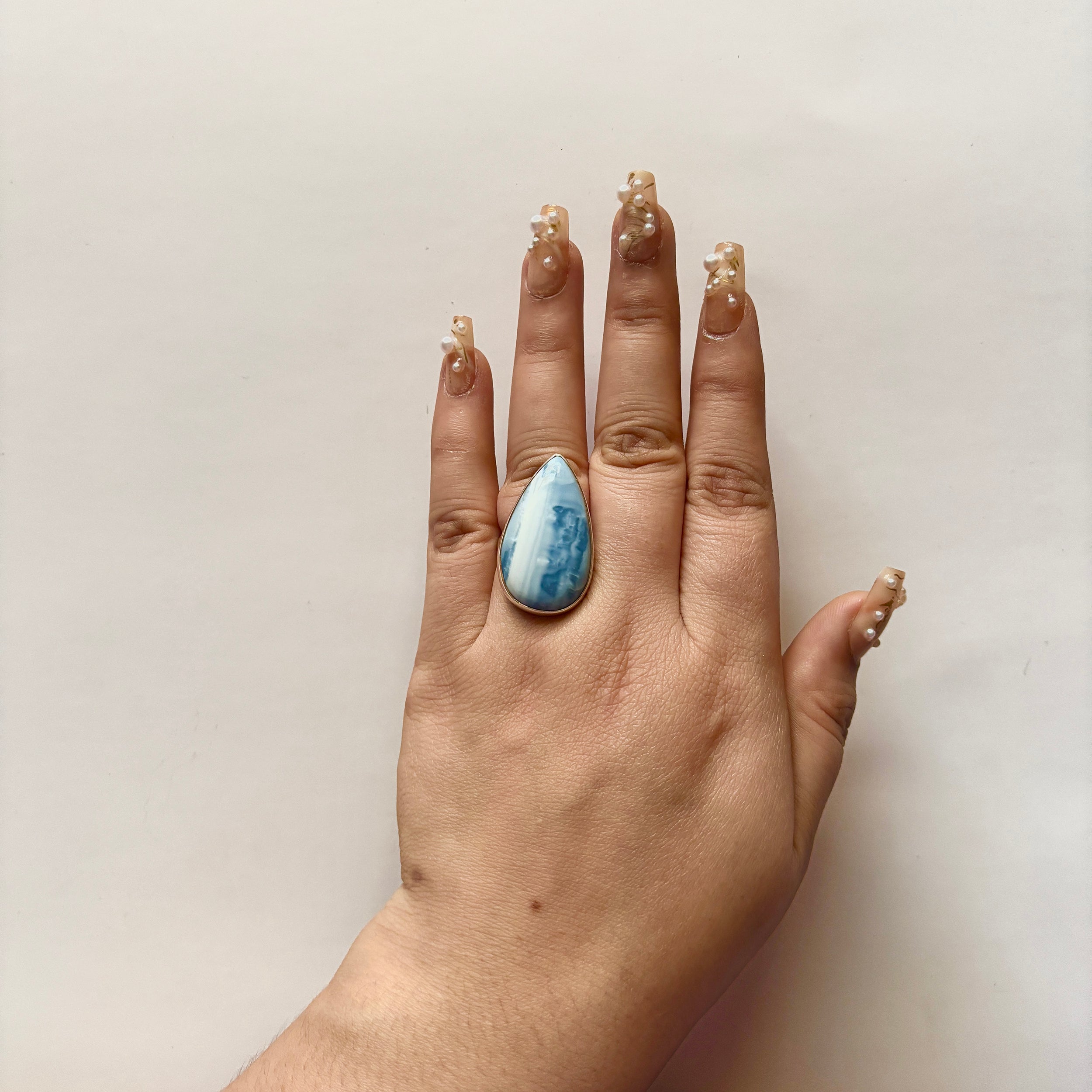 Blue Opal Ring-(BLO-2-5)
