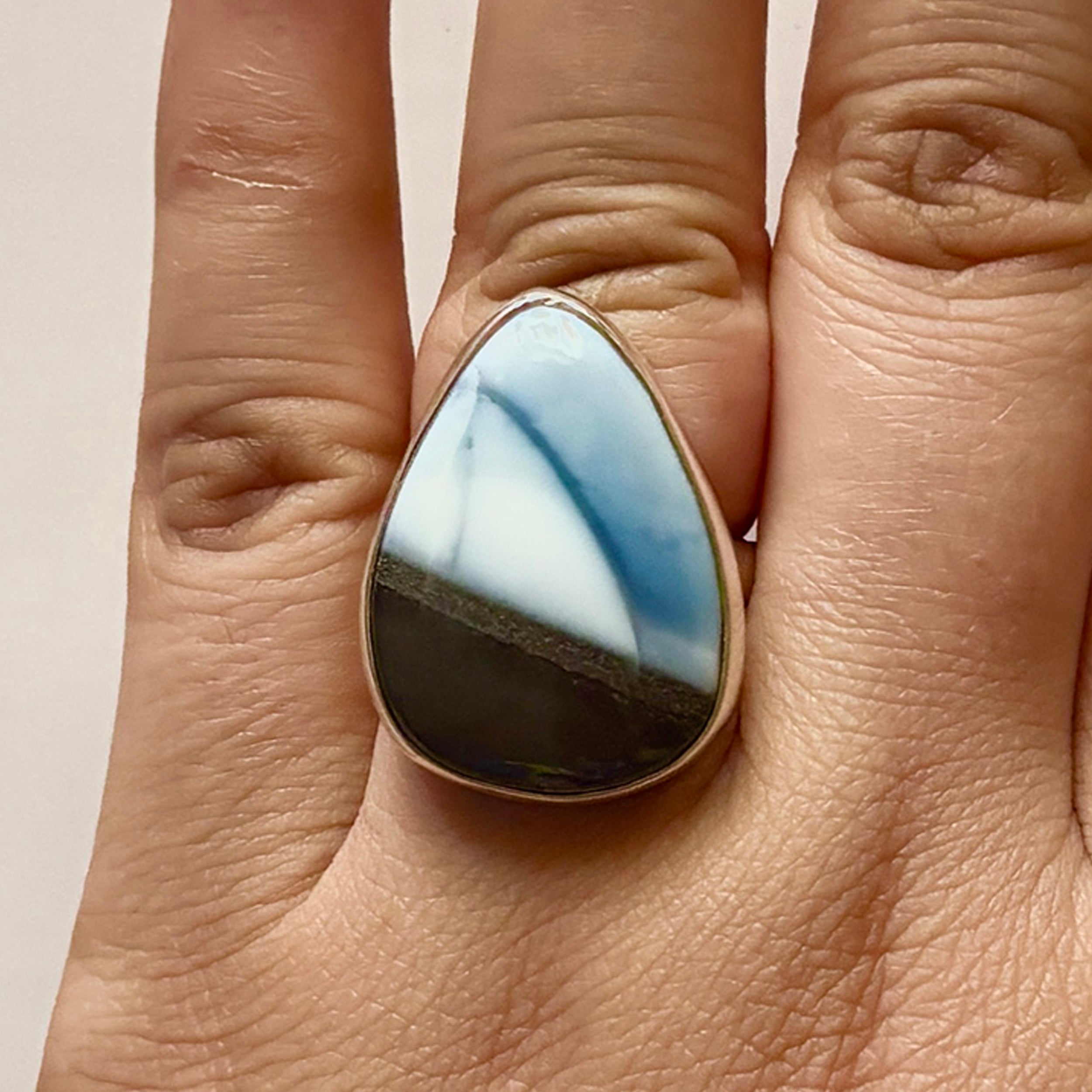 Blue Opal Ring-(BLO-2-6)