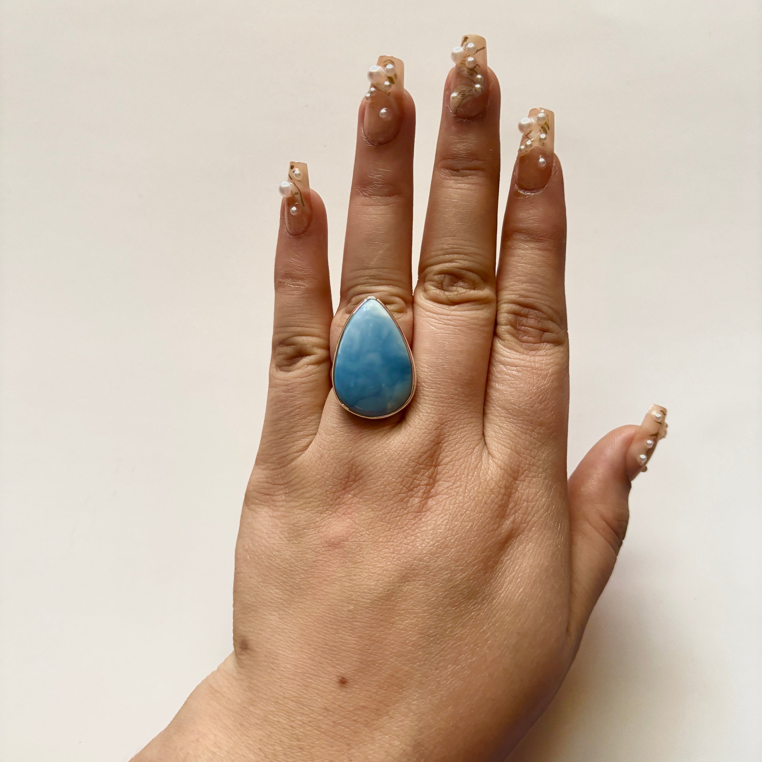 Blue Opal Ring-(BLO-2-9)