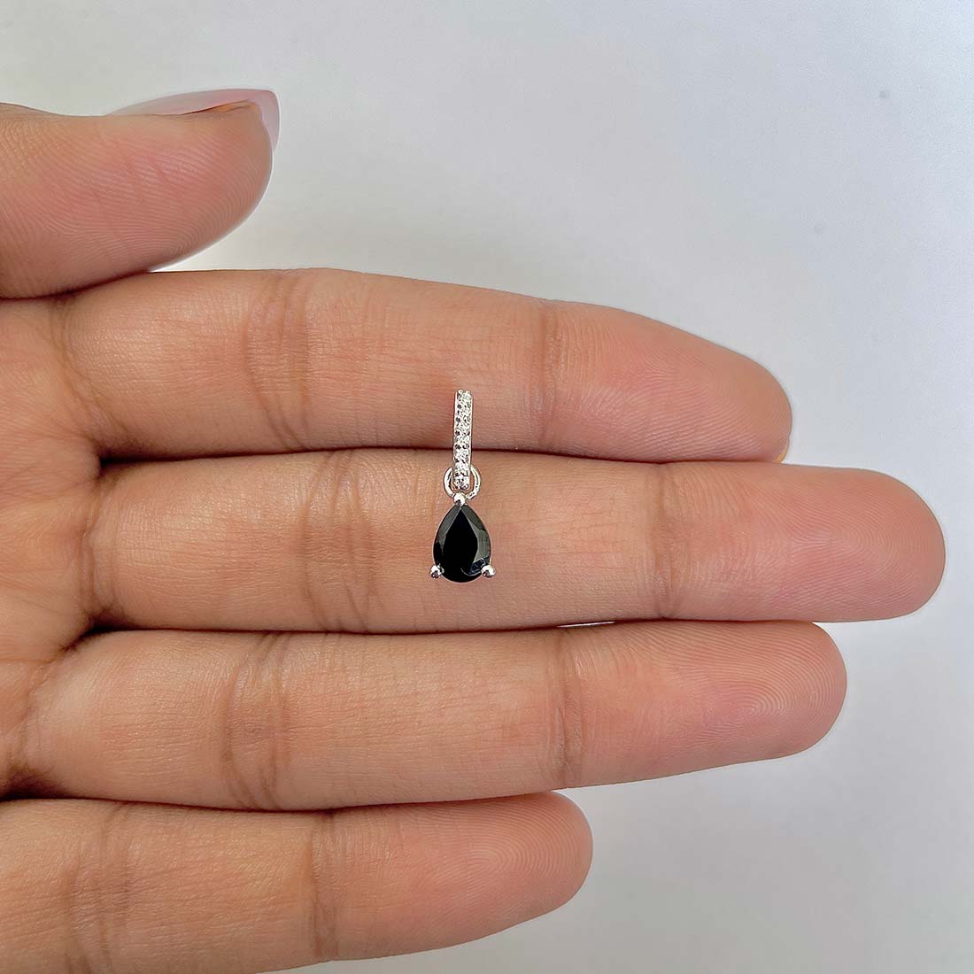 Black Tourmaline Pendant-(BLS-RDP-1165)