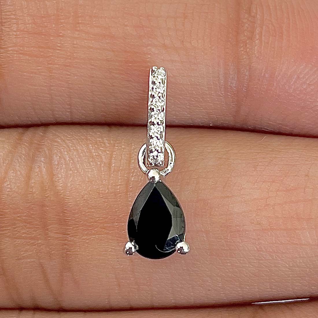 Black Tourmaline Pendant-(BLS-RDP-1165)
