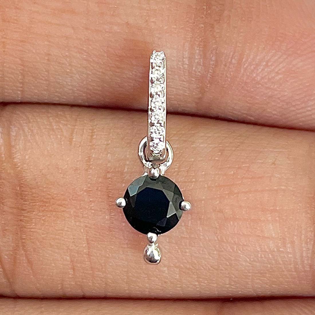 Black Tourmaline Pendant-(BLS-RDP-399)