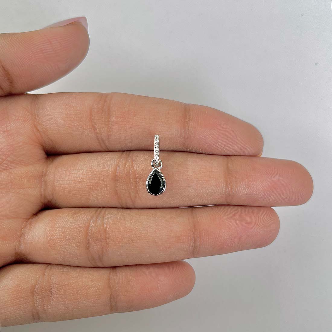 Black Tourmaline Pendant-(BLS-RDP-779)