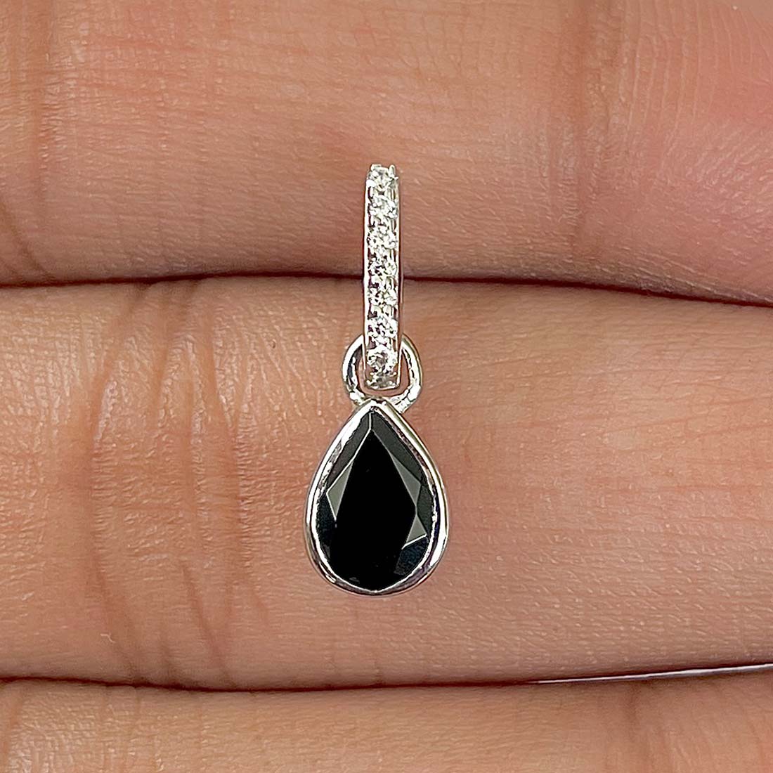 Black Tourmaline Pendant-(BLS-RDP-779)