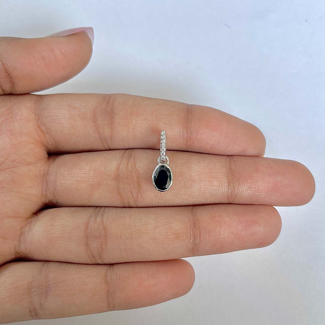 Black Tourmaline Pendant-(BLS-RDP-780)