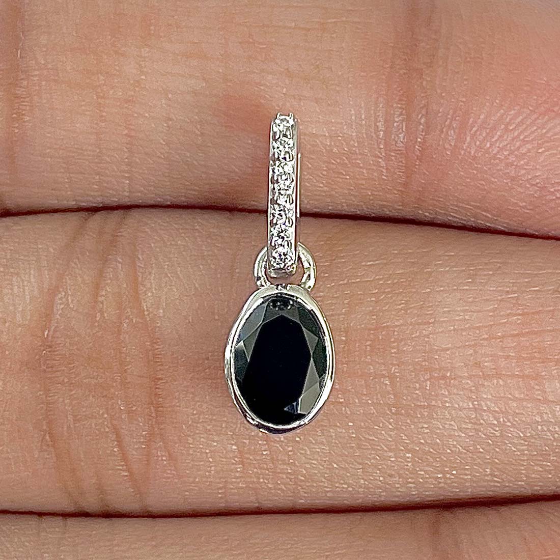 Black Tourmaline Pendant-(BLS-RDP-780)