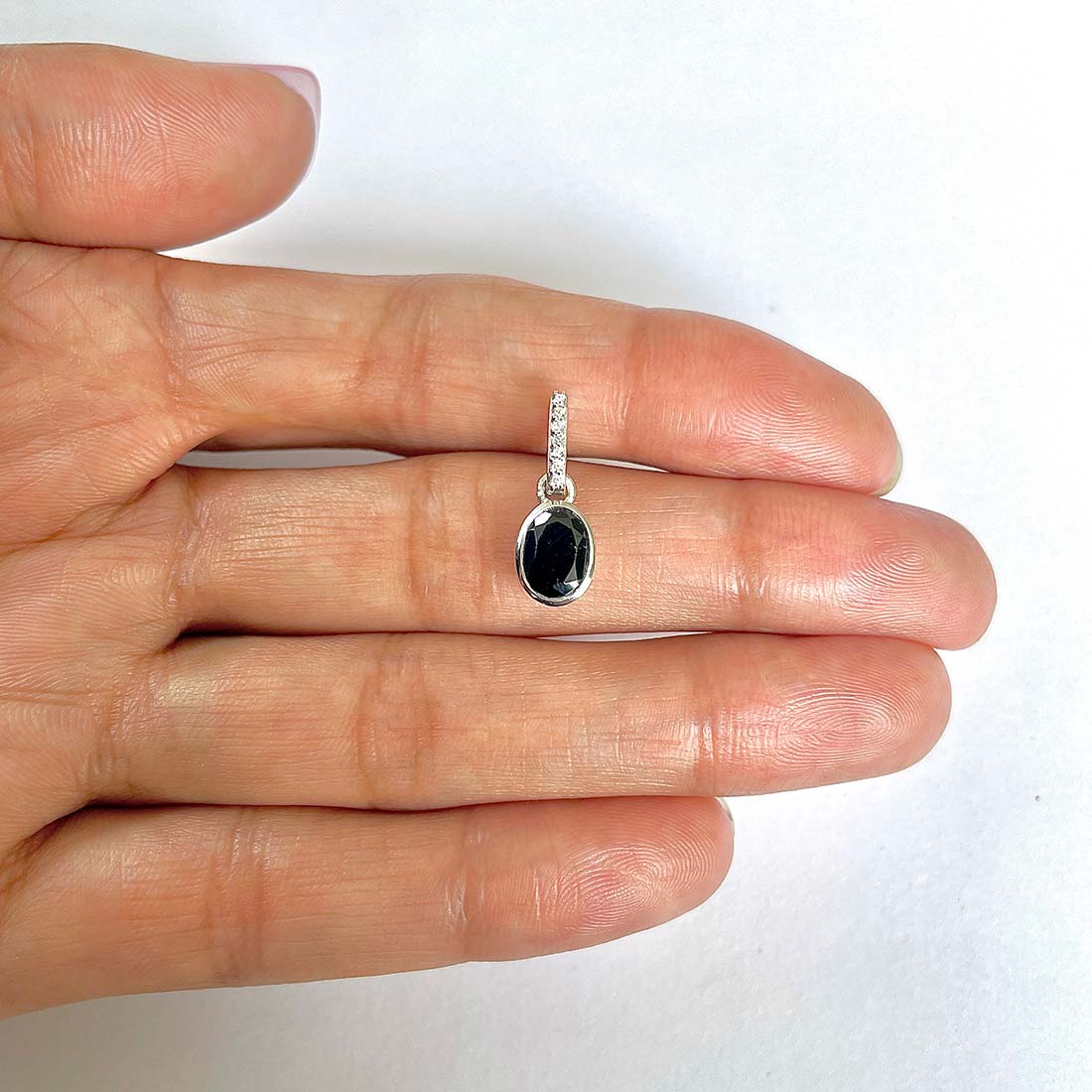 Black Tourmaline Pendant-(BLS-RDP-792)