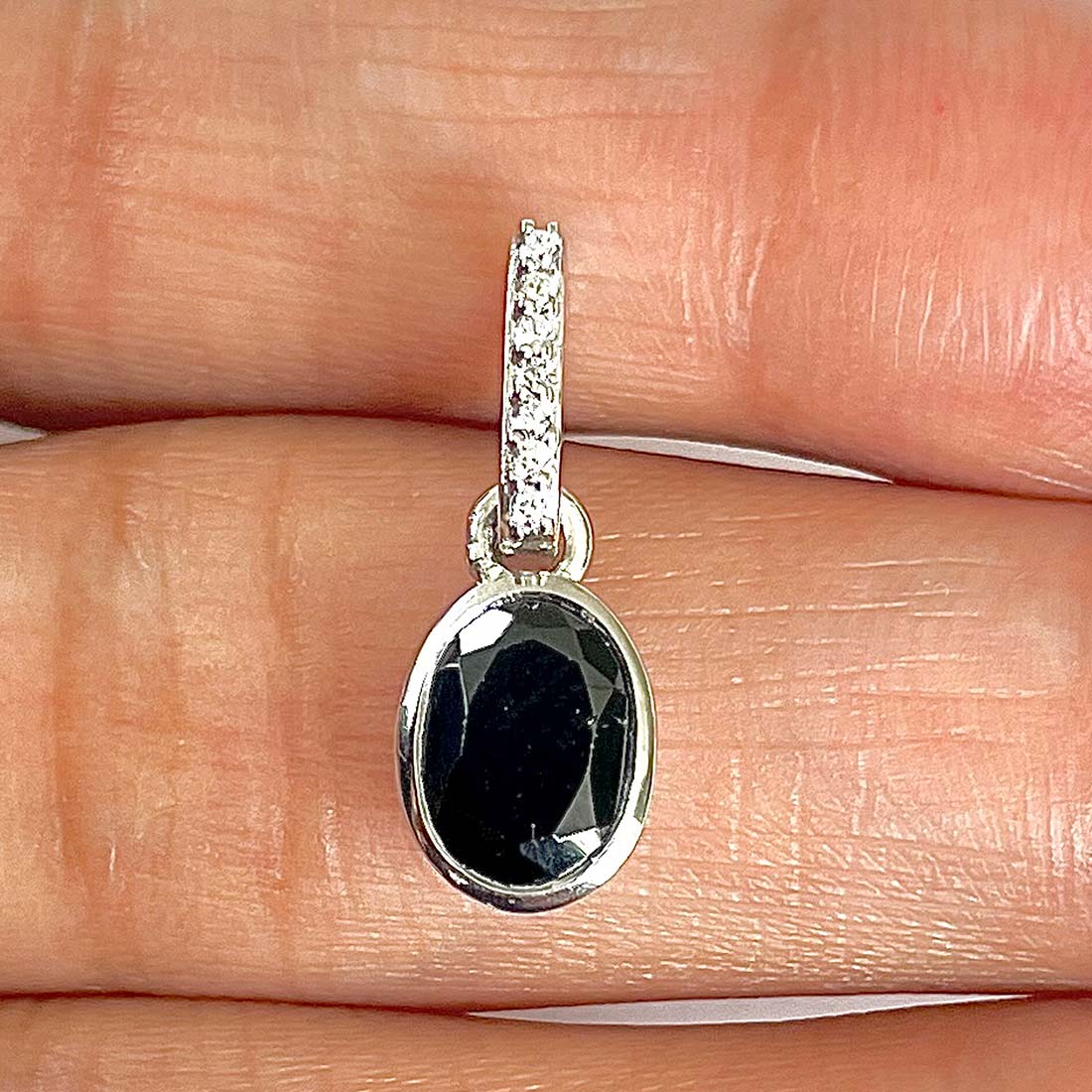 Black Tourmaline Pendant-(BLS-RDP-792)