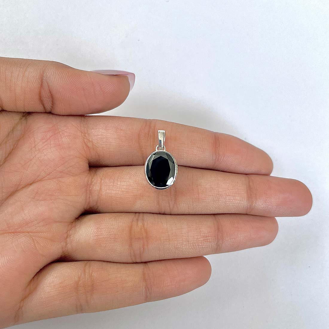 Black Tourmaline Pendant-(BLS-RDP-793)