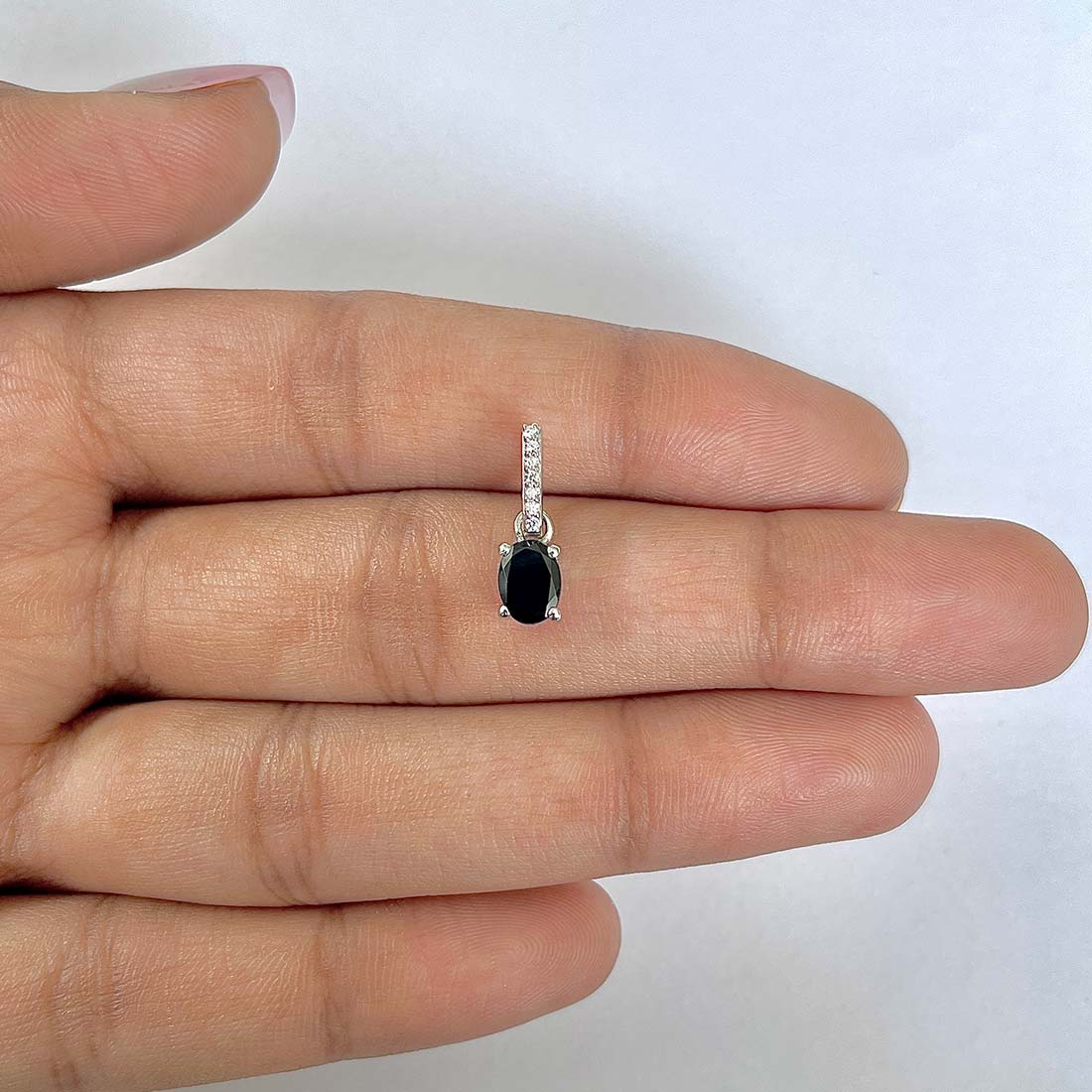 Black Tourmaline Pendant-(BLS-RDP-915)