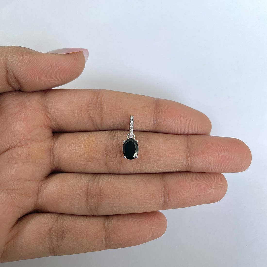 Black Tourmaline Pendant-(BLS-RDP-920)