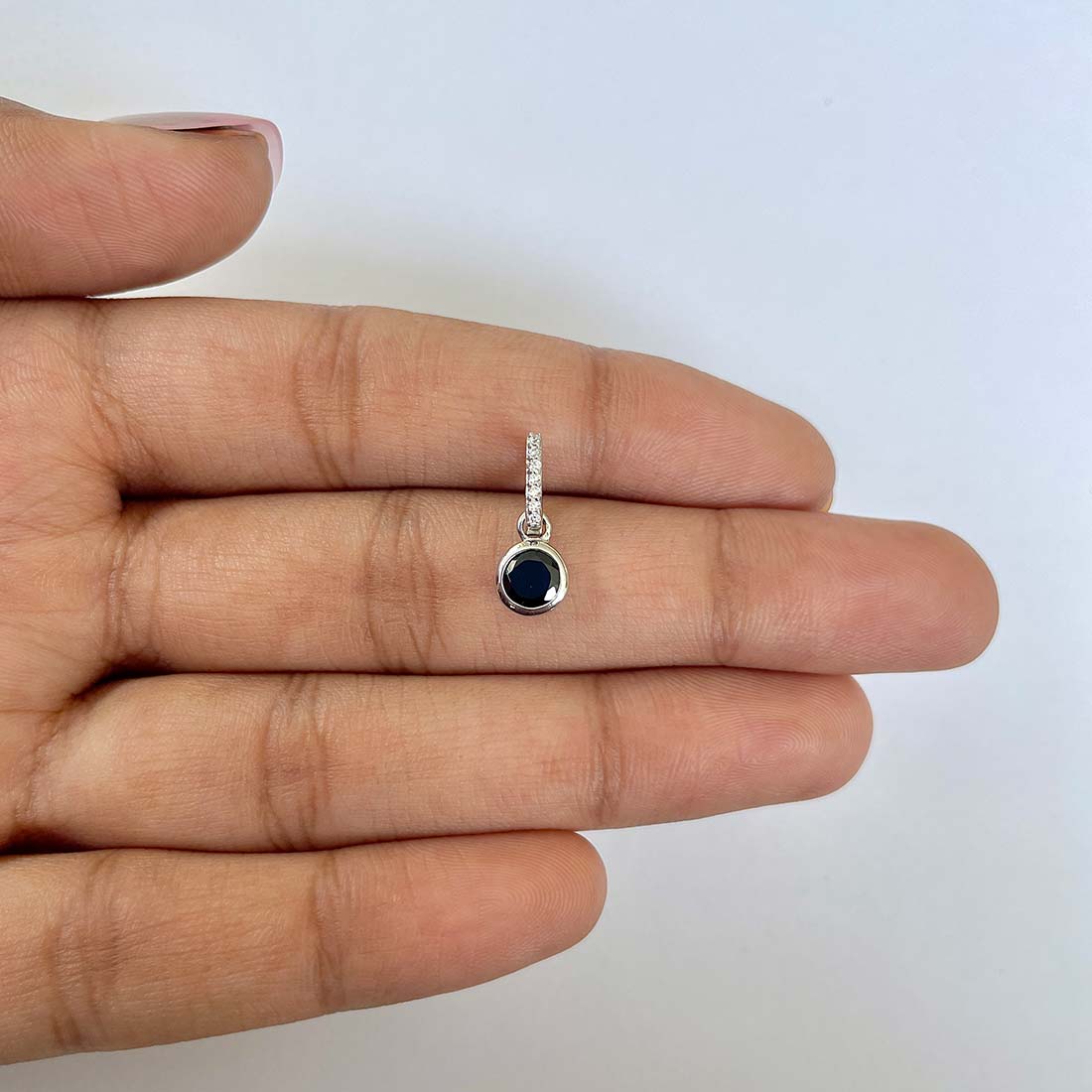 Black Tourmaline Pendant-(BLS-RDP-957)