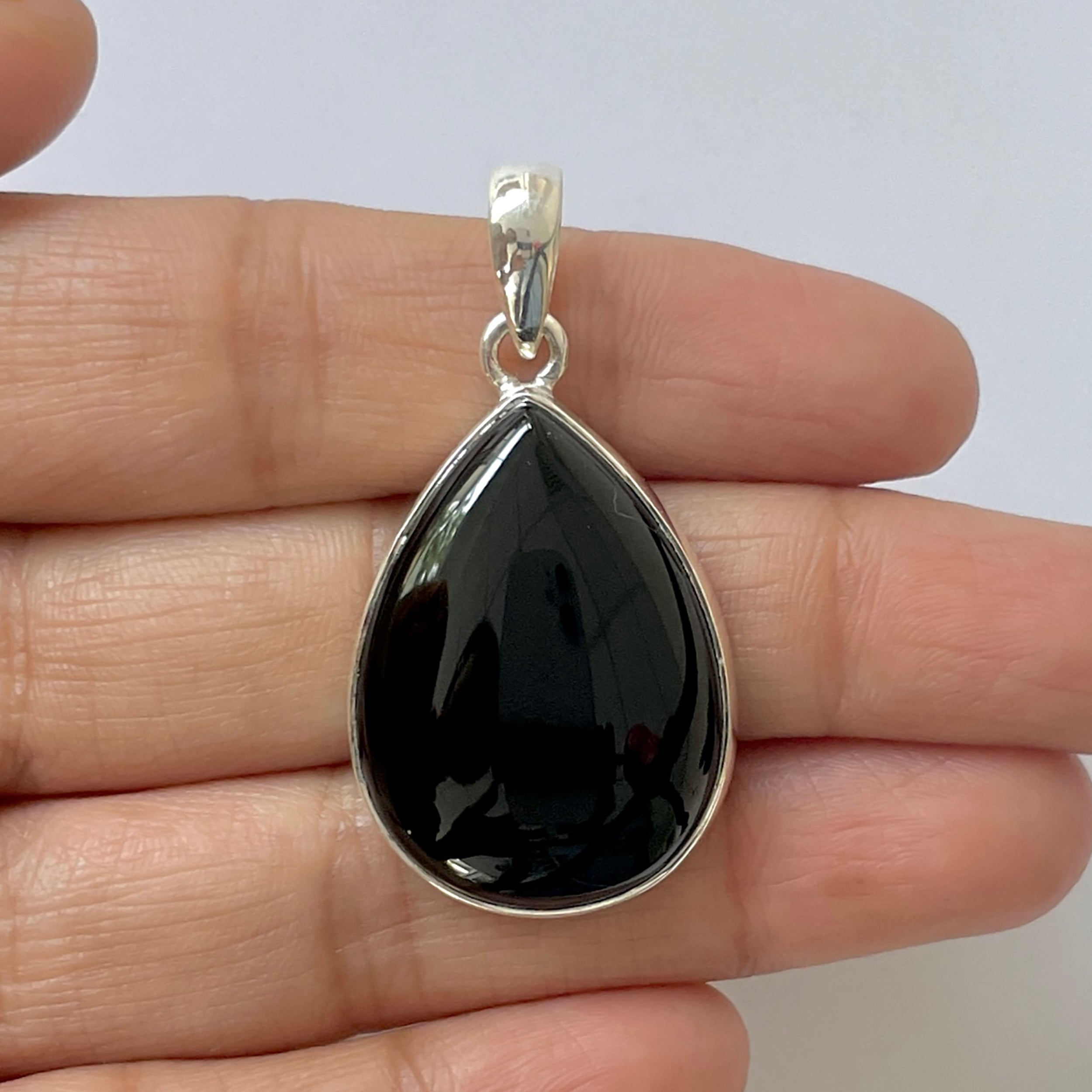 Black Onyx Pendant-(BOX-1-34)