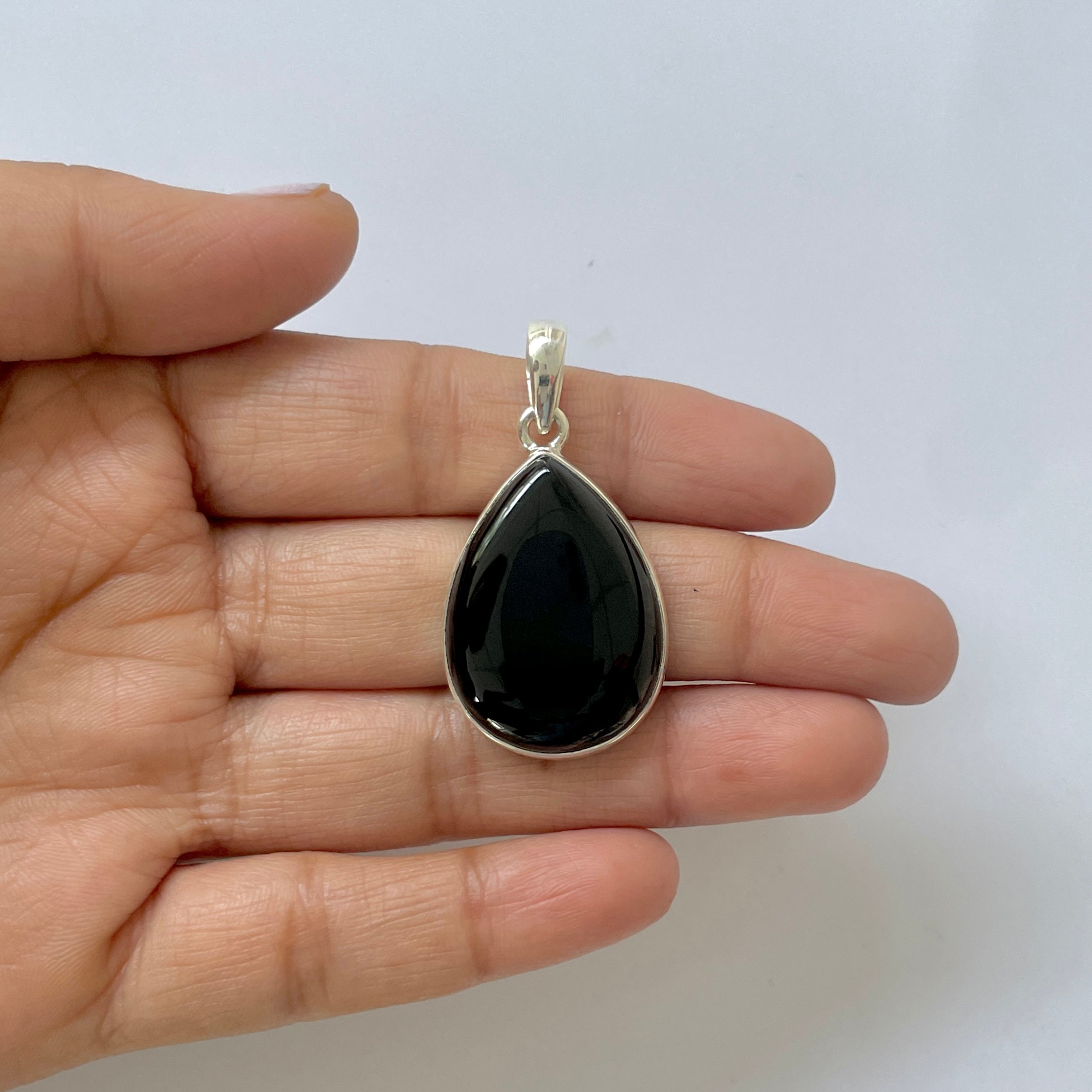 Black Onyx Pendant-(BOX-1-4)