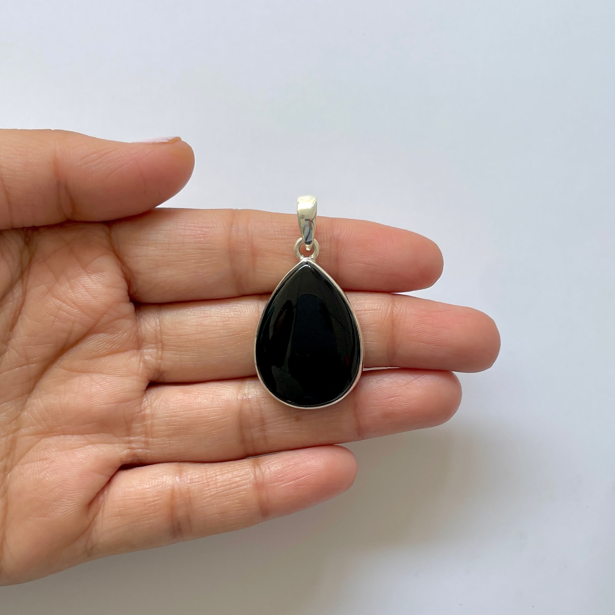 Black Onyx Pendant-(BOX-1-41)