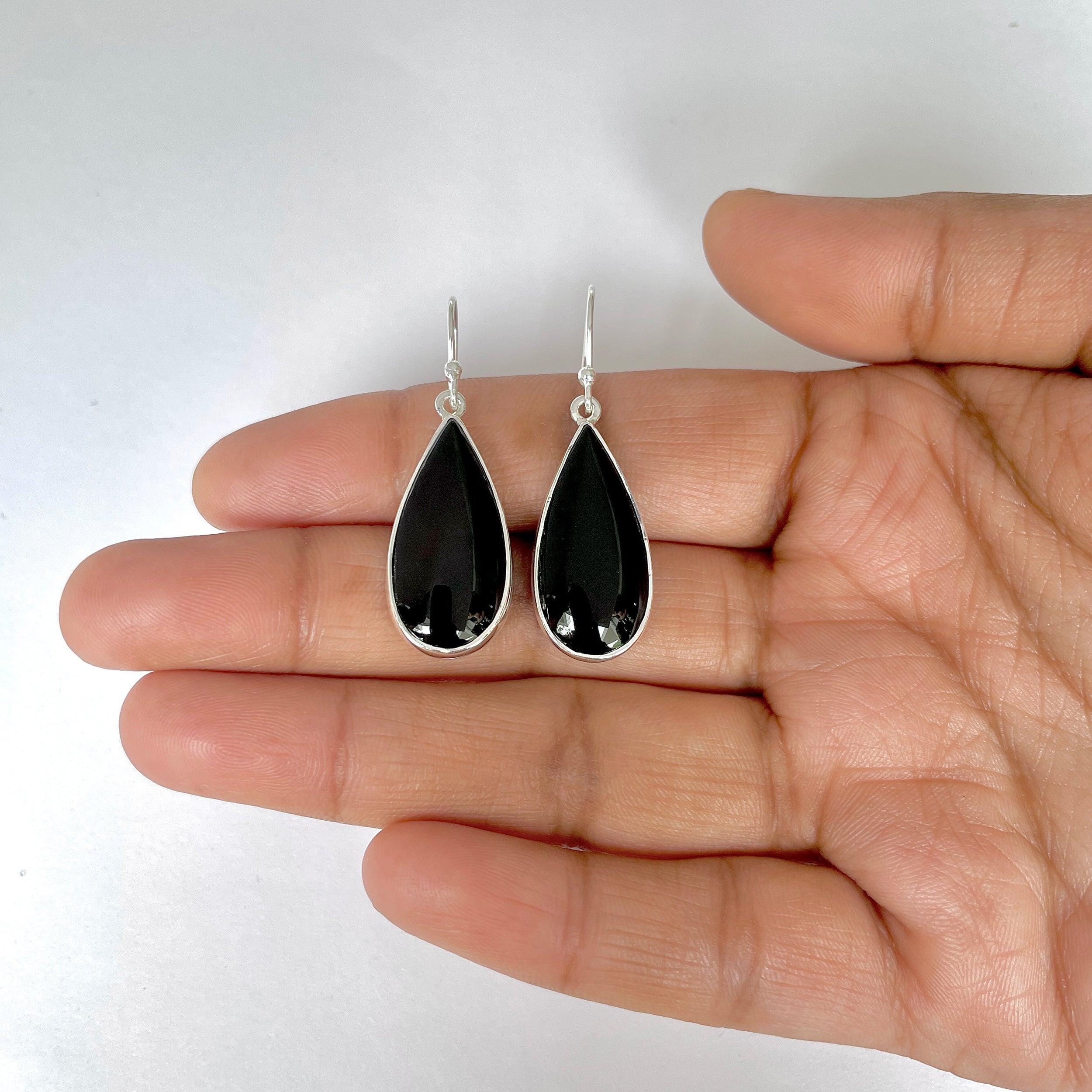 Black Onyx Earring-(BOX-3-57)